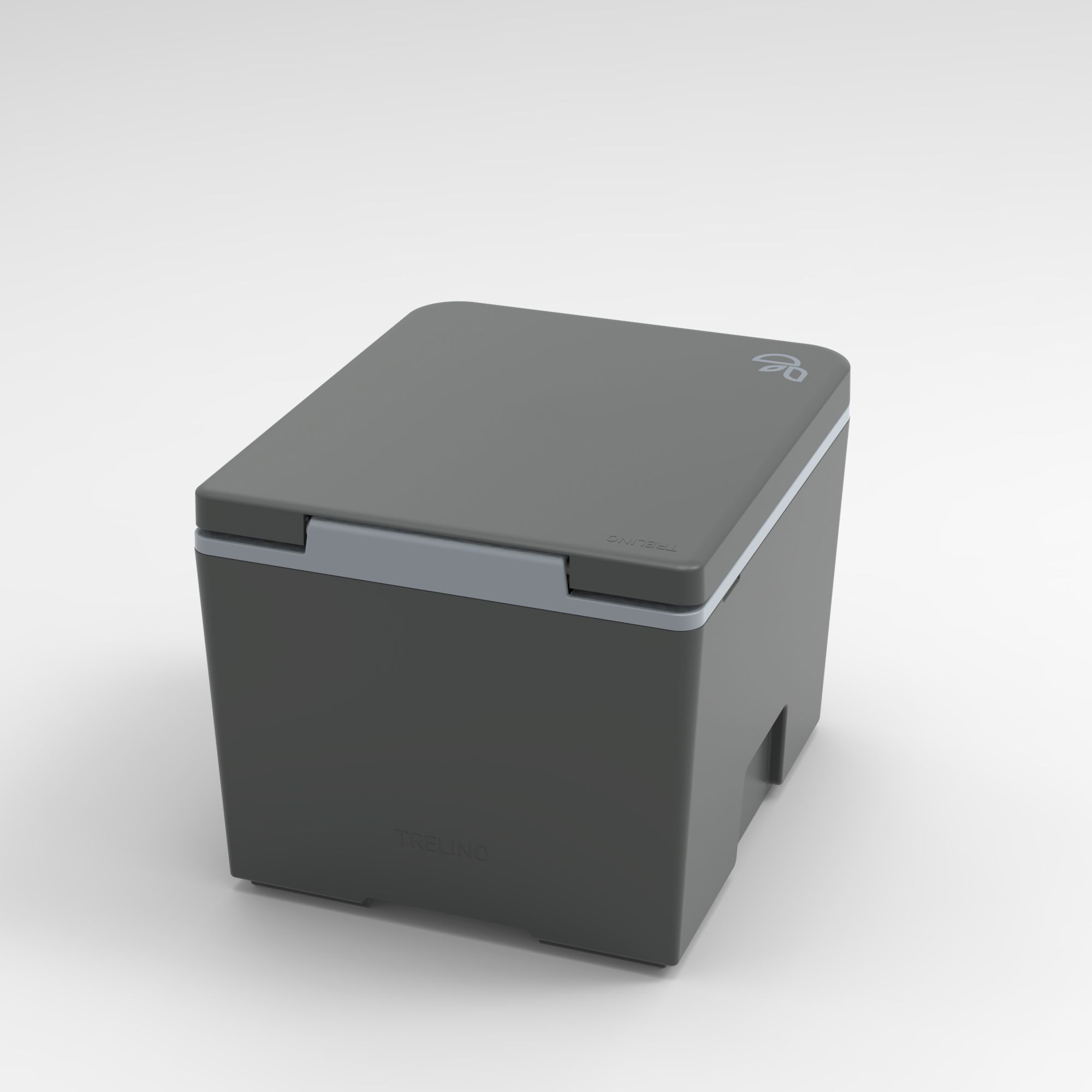 Trenntoilette, Schwarz, Grau