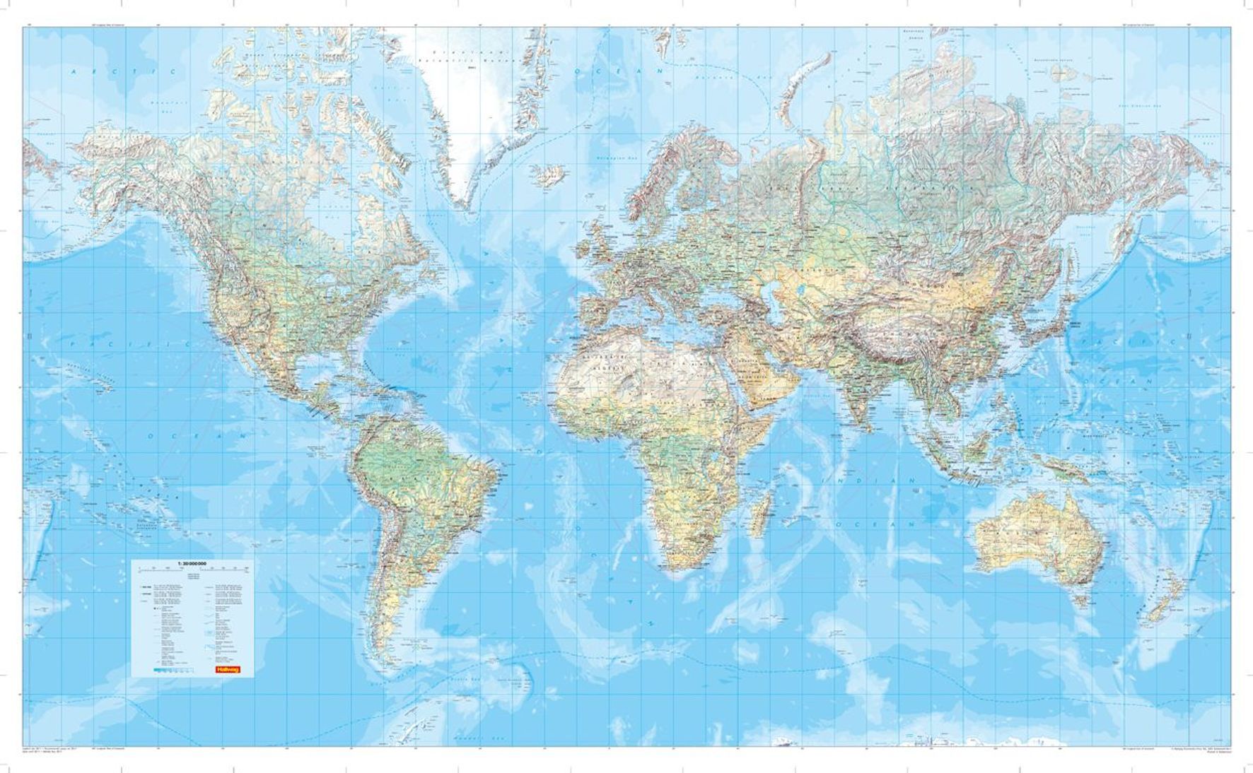 MARCO POLO Die Große Weltkarte (physisch) Diagramm, Handlung, Landkarte, Atlas,