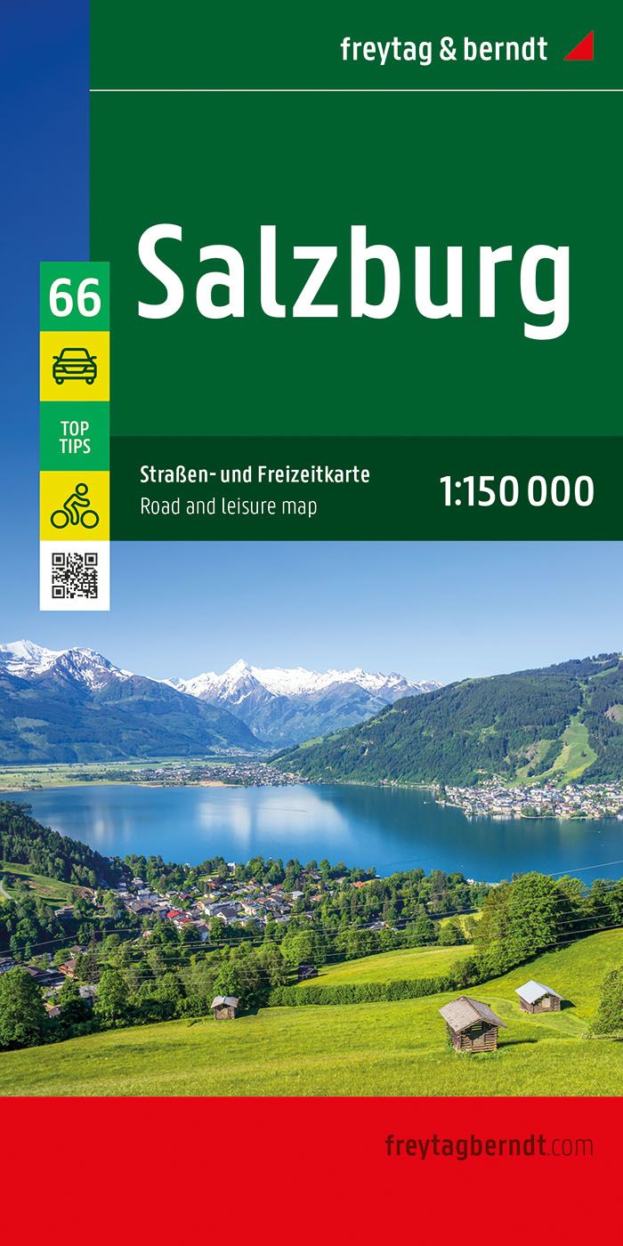 Salzburg, Straßen-und Freizeitkarte 1:150.000, f&b Werbung, Plakat, Natur, Draußen, Szenerie