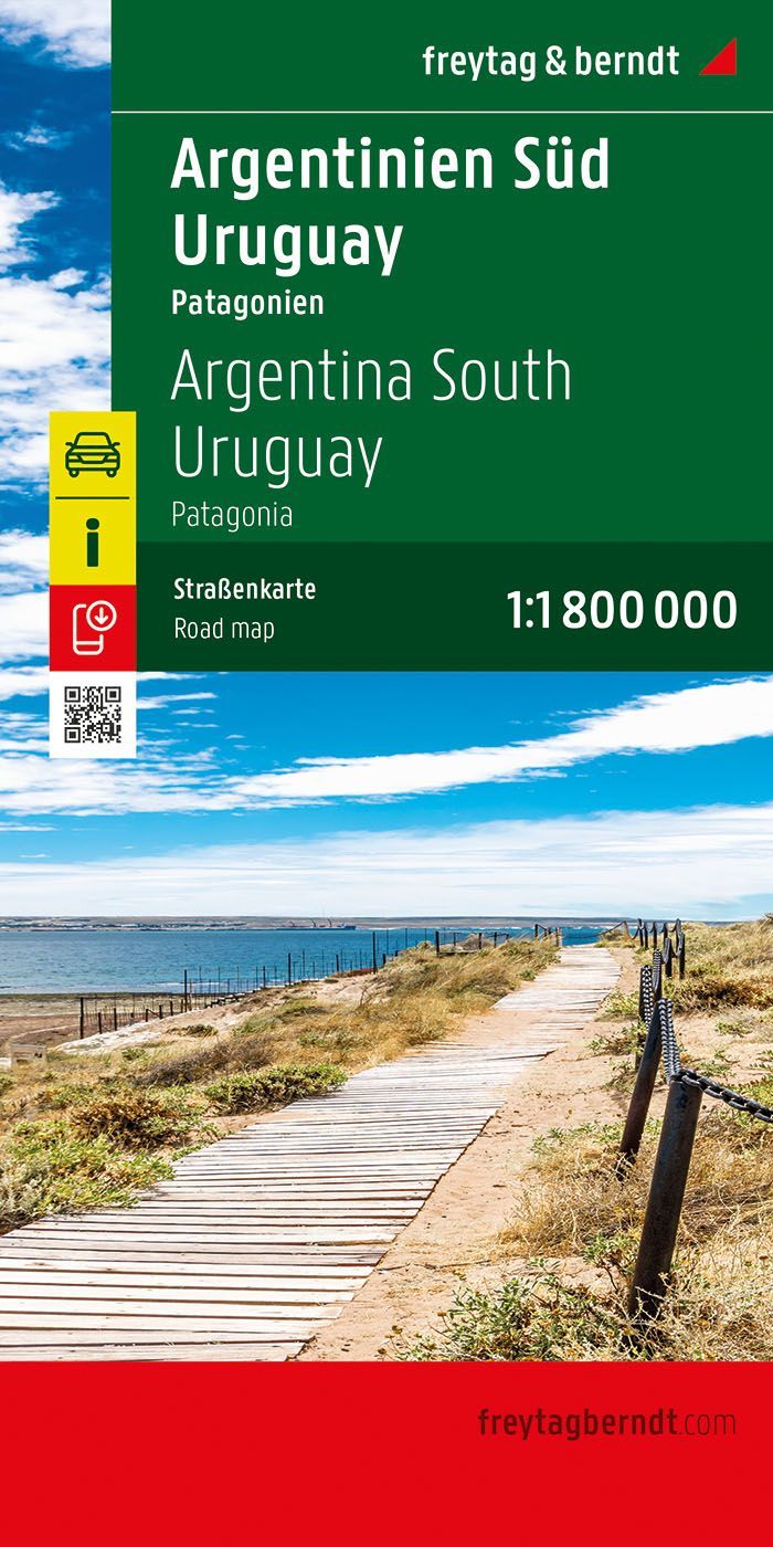 Argentinien Süd, Straßenkarte 1:1.800.000, f&b Uferpromenade, Werbung, Pfad, Promenade, Plakat,
