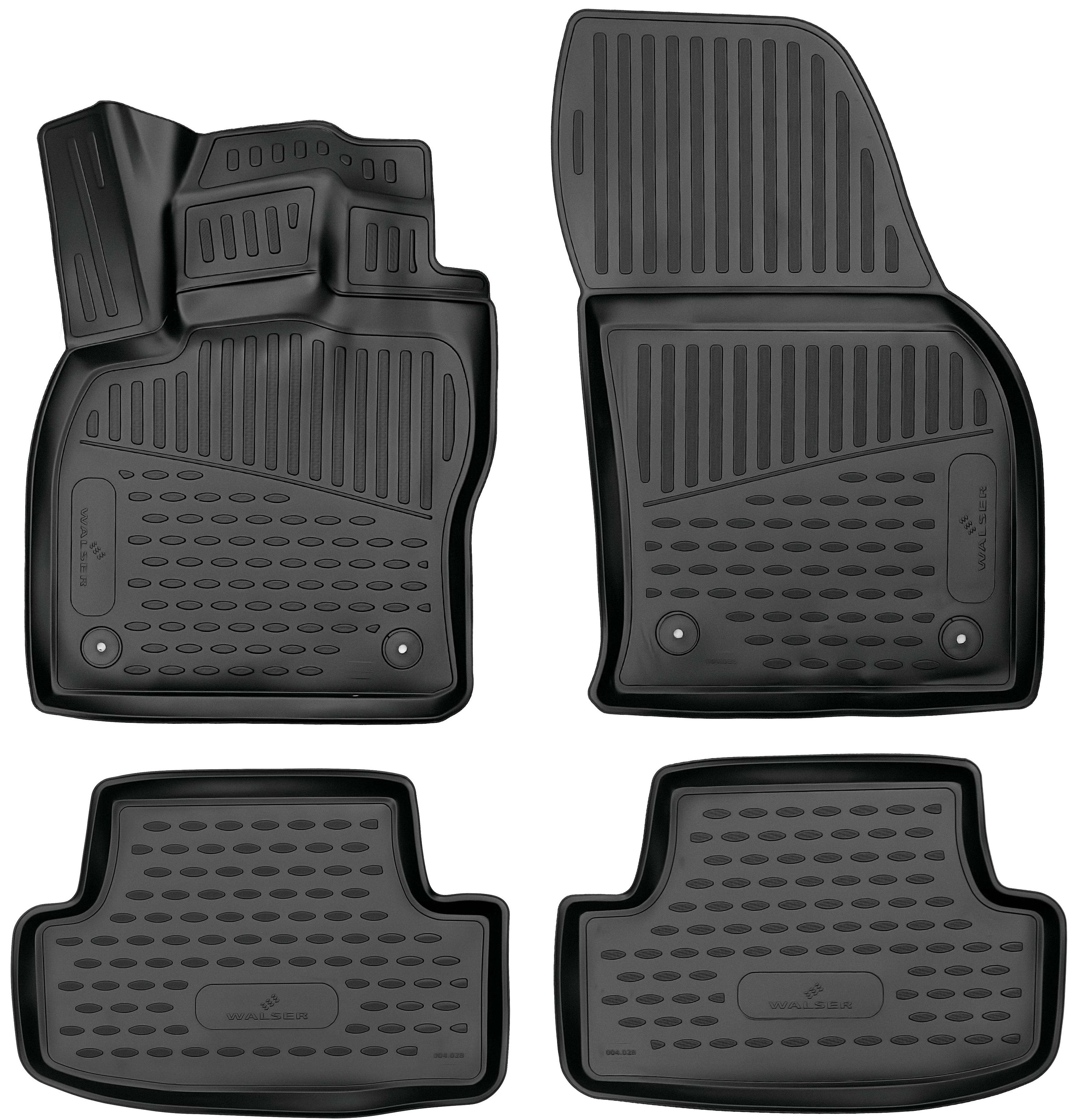 Gummimatte, Fußmatte, 4 Stück, Audi Q2