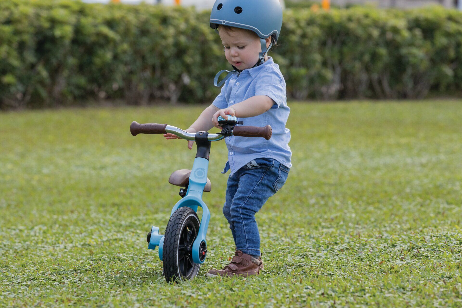 Transport, Fahrzeug, Kleinkind, Kinderrad, Laufrad, Fahrrad, Blau, Rad