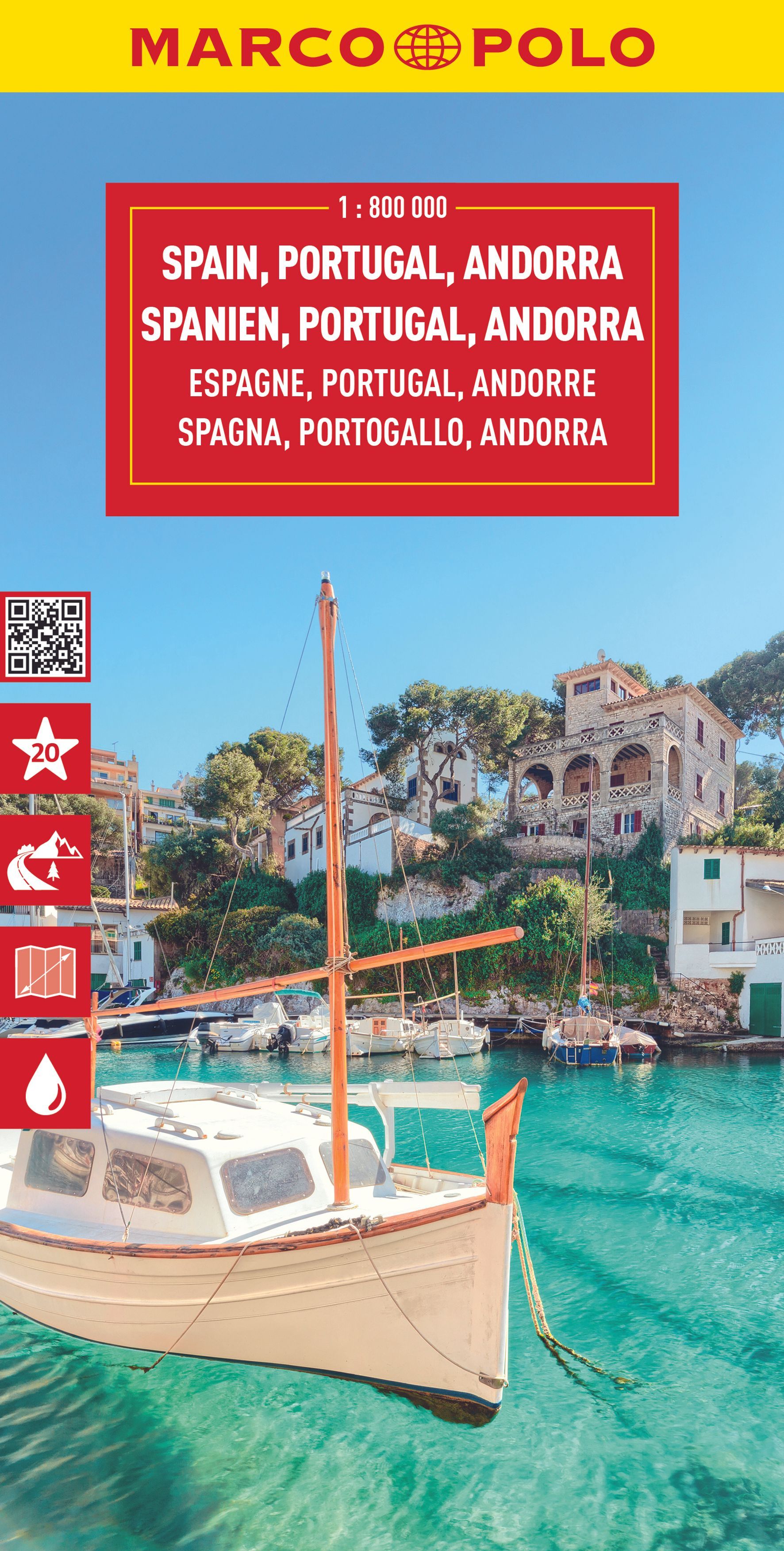 9783575017697 Cover Marco Polo Reisekarte Spanien, Portugal, Andorra