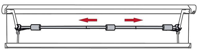 Ausleger, Beleuchtung, Rollladenhalterung, LED-Streifen, Kunststoff
