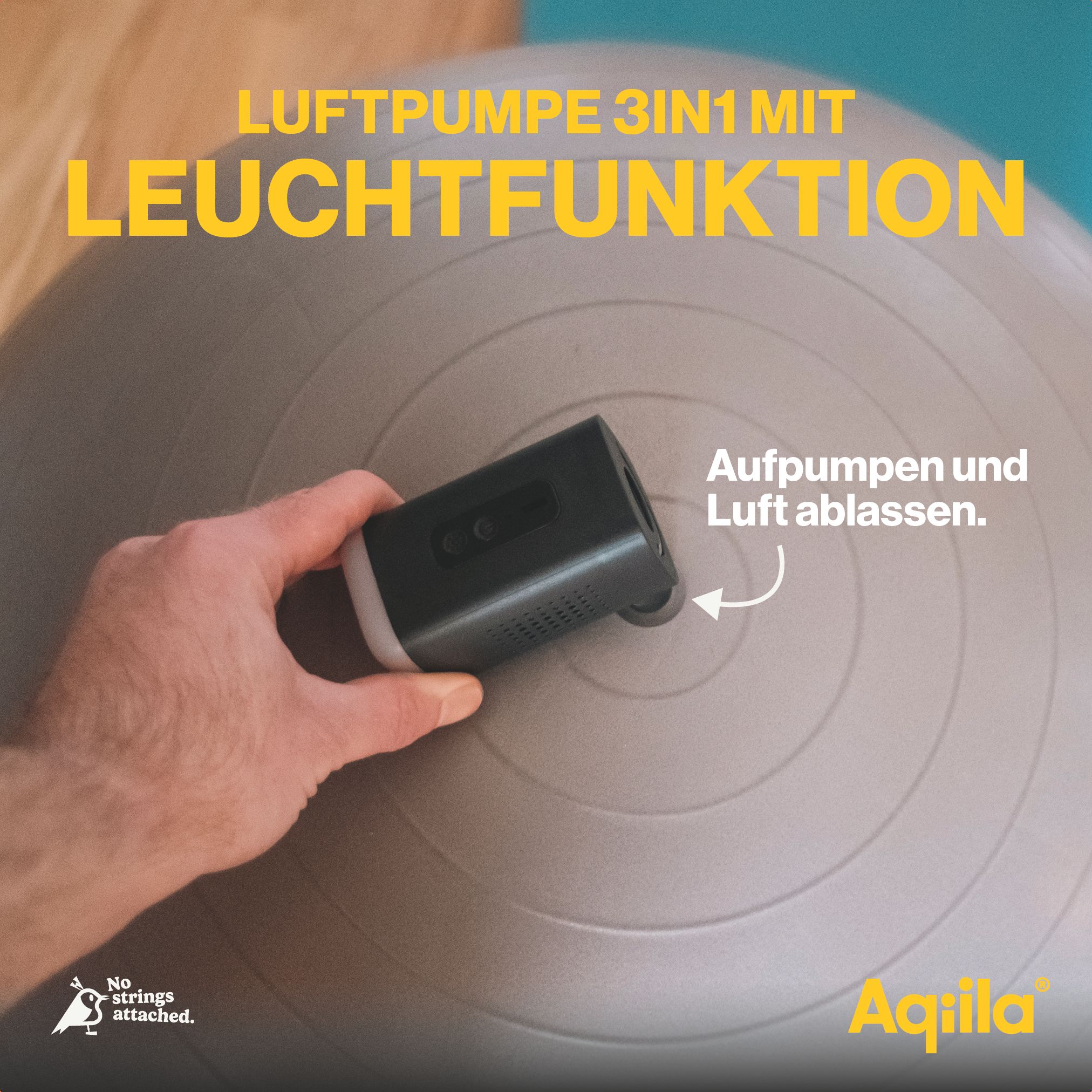 Aqiila Airbird C2 Luftpumpe z. befüllen & ablassen