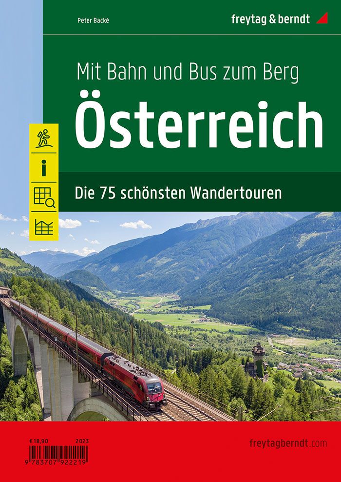 9783707922219 Cover Freytag&Berndt Wanderkarte Mit Bahn und Bus zum Berg: Österreich. Die 75 schönsten Wandertouren