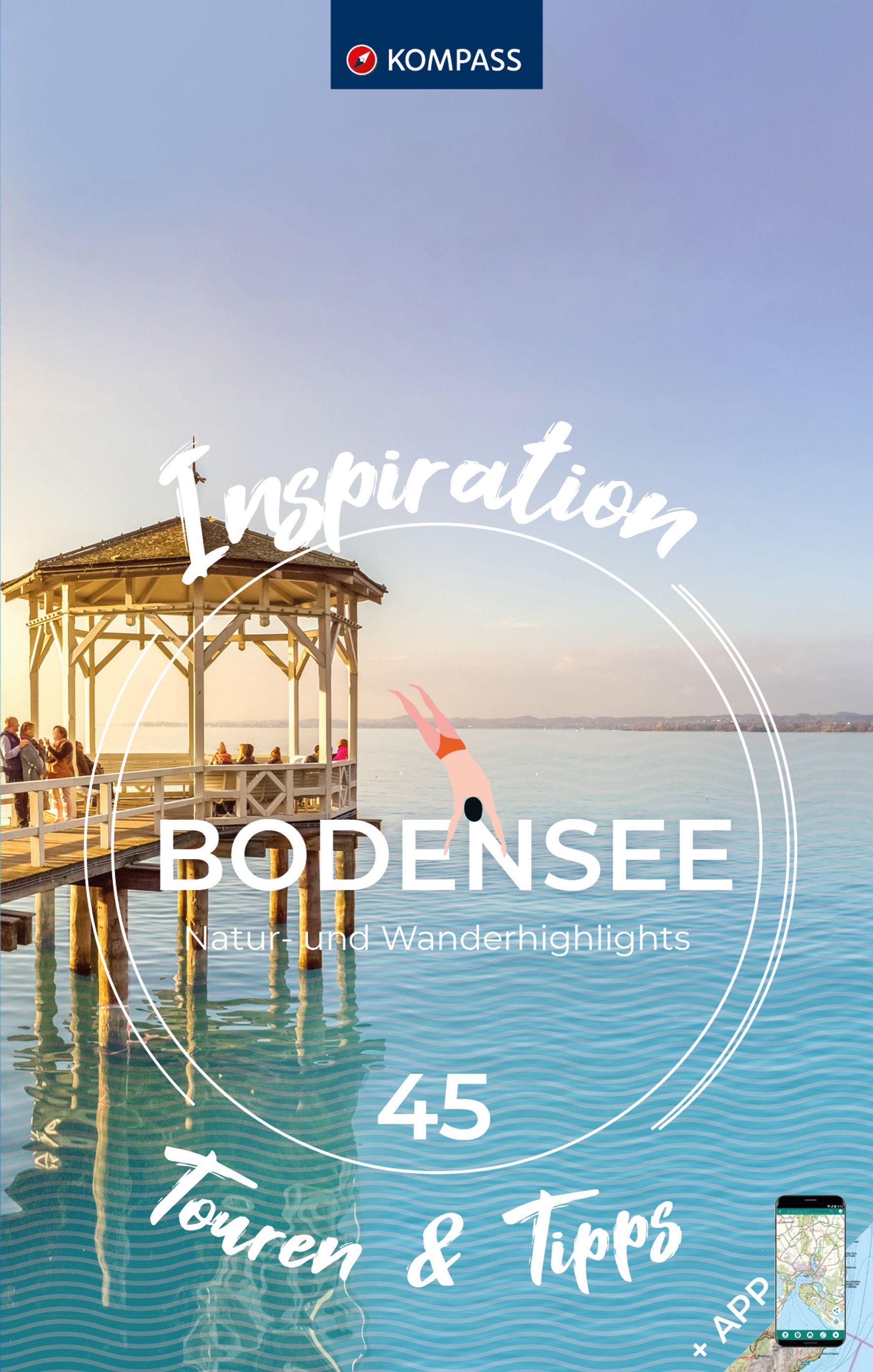 9783991540175 Cover Kompass Reisebuch Inspiration Bodensee. 45 Touren & Tipps