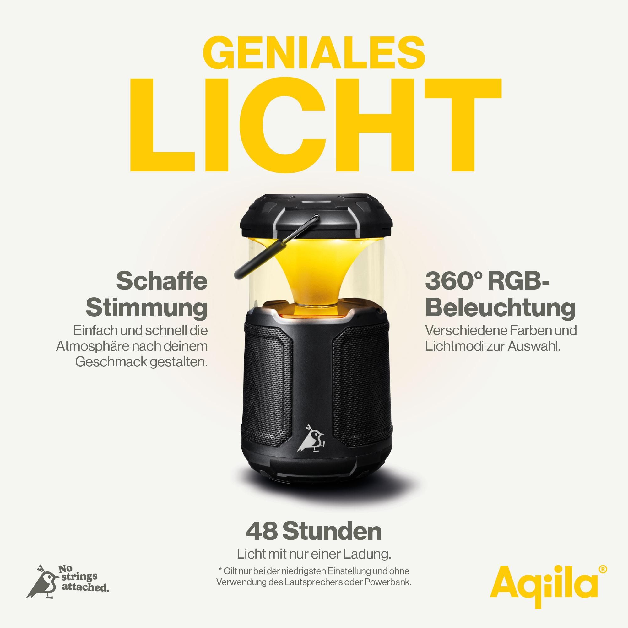 Latern, Kabellose Leuchte, RGB-Beleuchtung, Tragbare Leuchte, Powerbank-frei