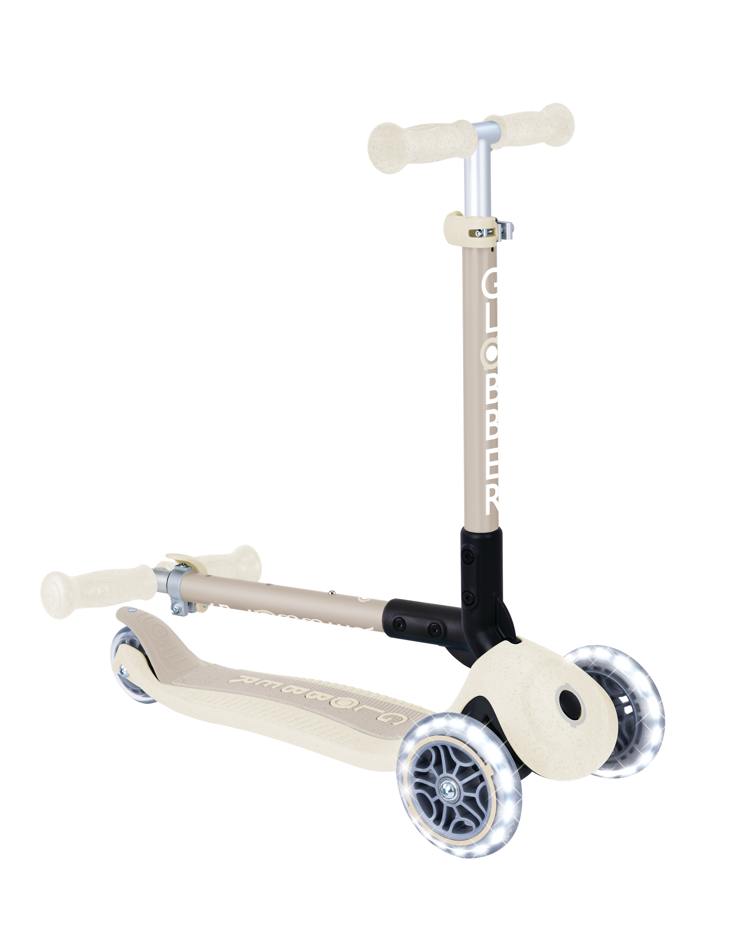 Transport, Fahrzeug, Kinderroller, Tretroller, Beige, Rad