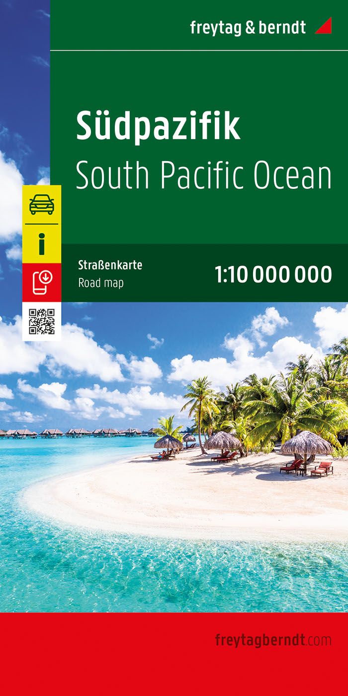 Südpazifik, Straßenkarte 1:10.000.000, f&b Land, Natur, Draußen, Sommer, Meer