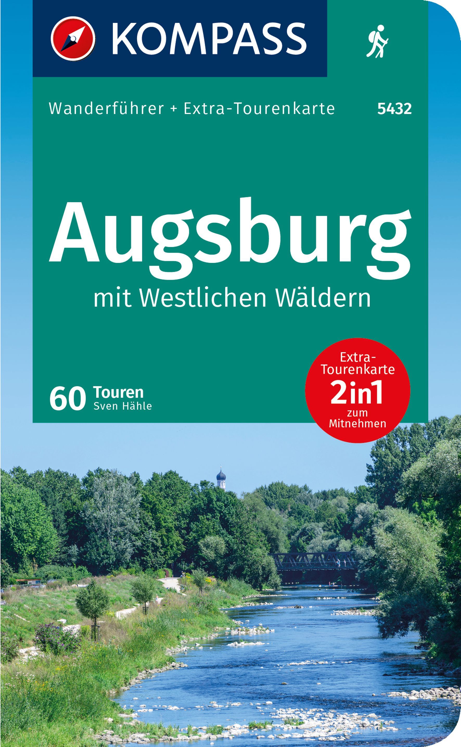 9783991216834 Cover Kompass Wanderführer Augsburg