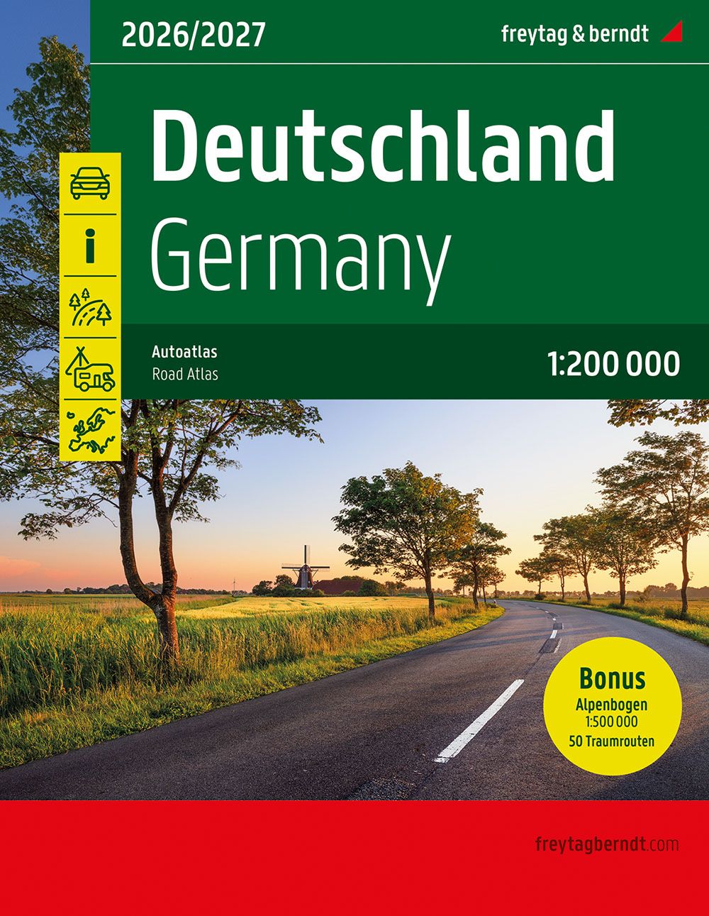 Deutschland, Autoatlas 1:200.000, 2026/2027, f&b Werbung, Straße, Plakat, Veröffentlichung