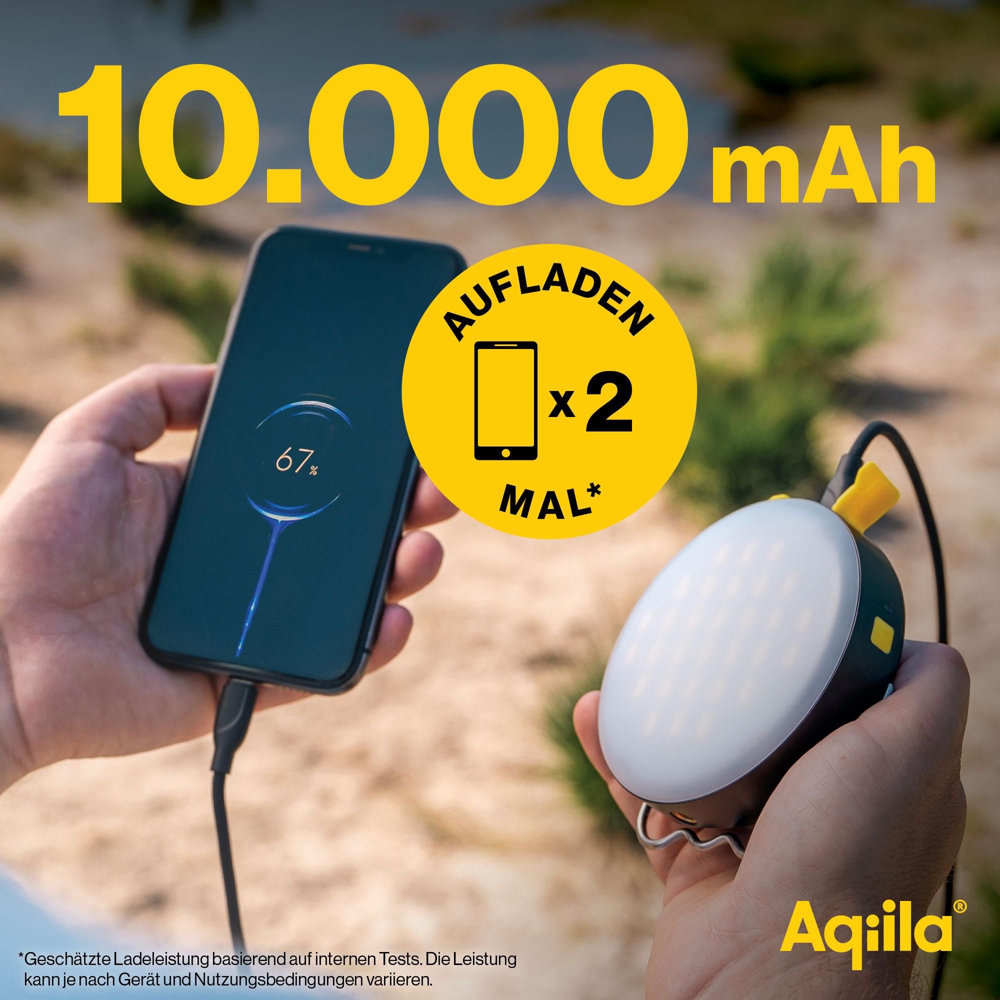 Powerbank, 10.000 mAh, kabelloses Ladegerät, USB-C, Ladeanzeige