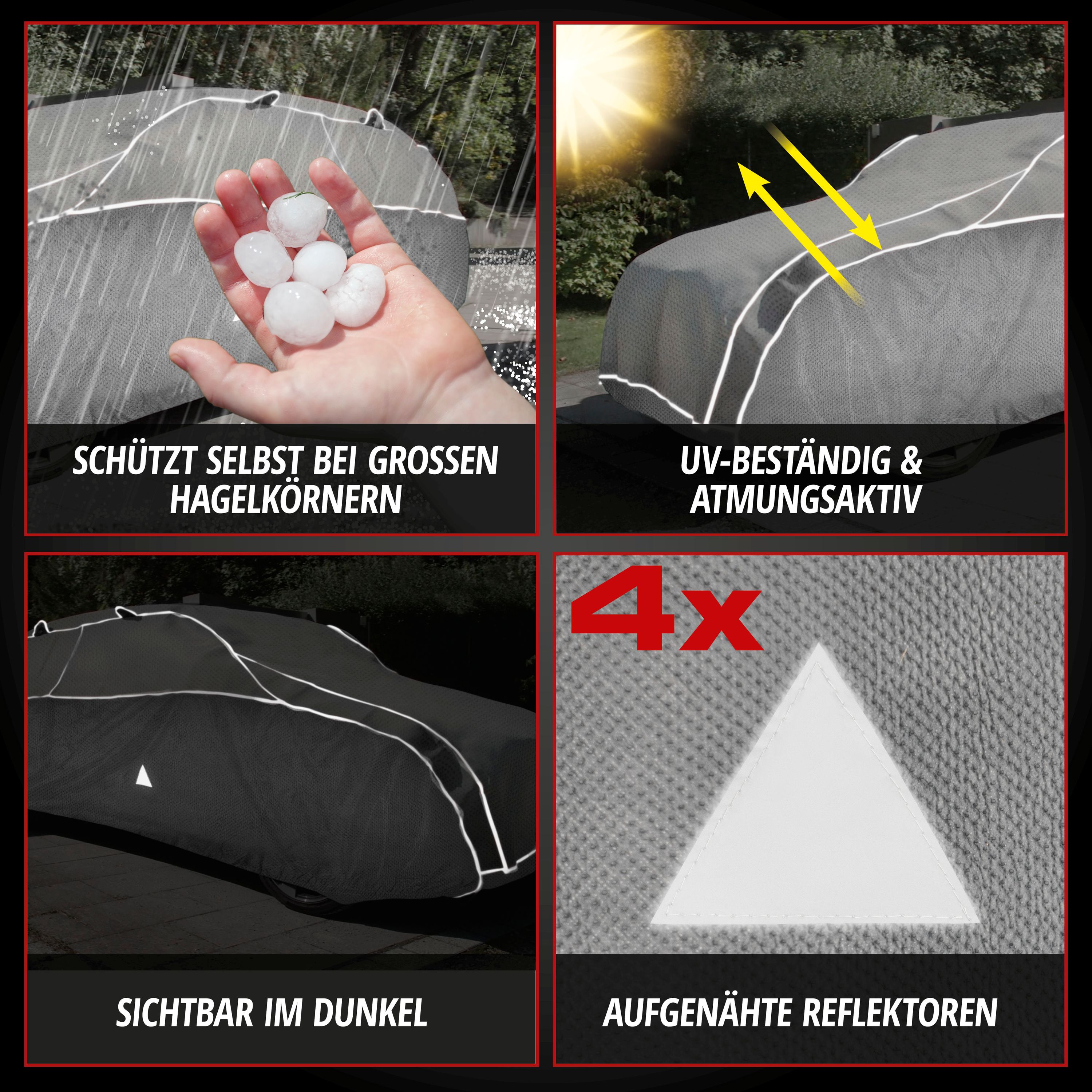 Hagelschutz Hybrid UV Protect SUV, Vorteile 