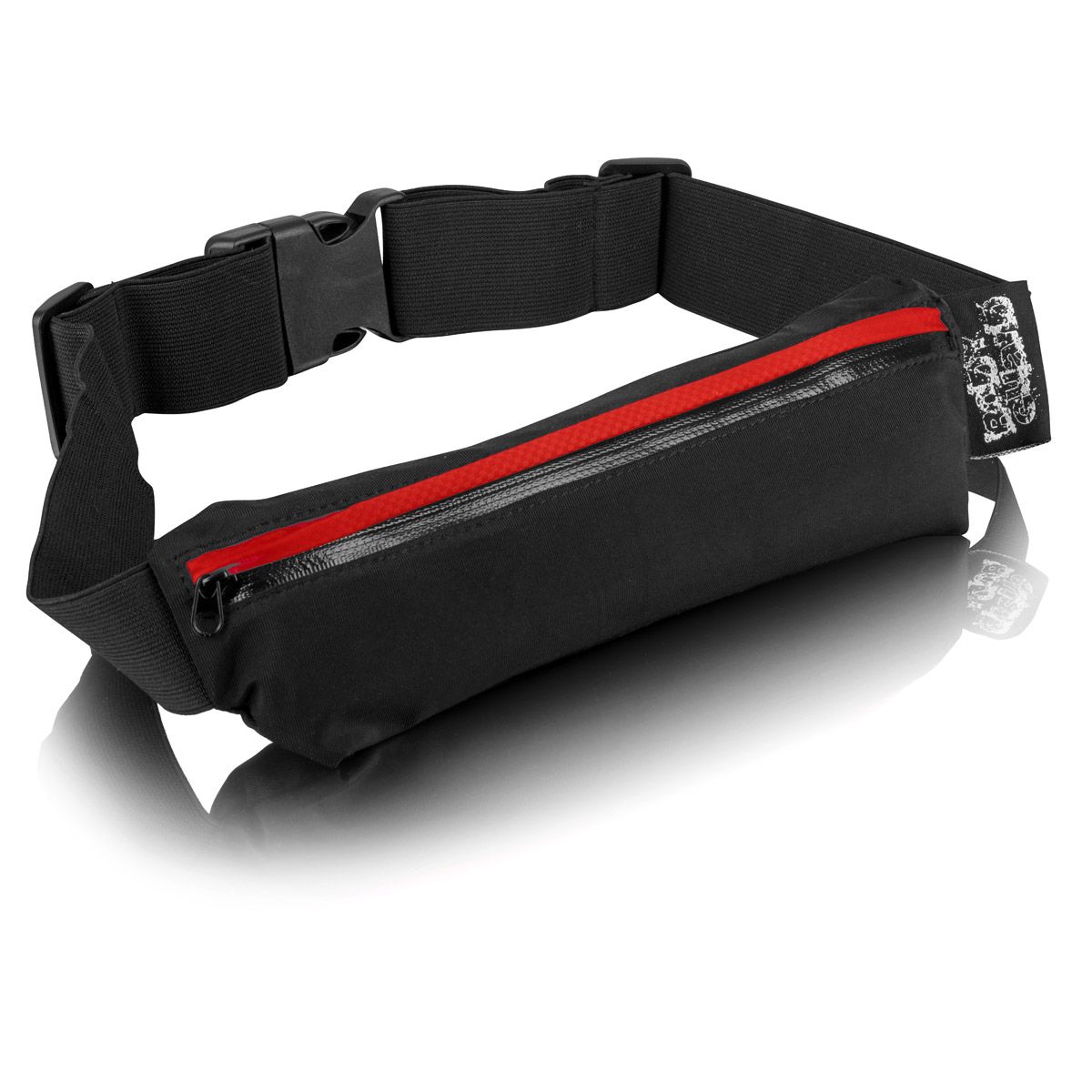 Gürteltasche LED Schwarz rot