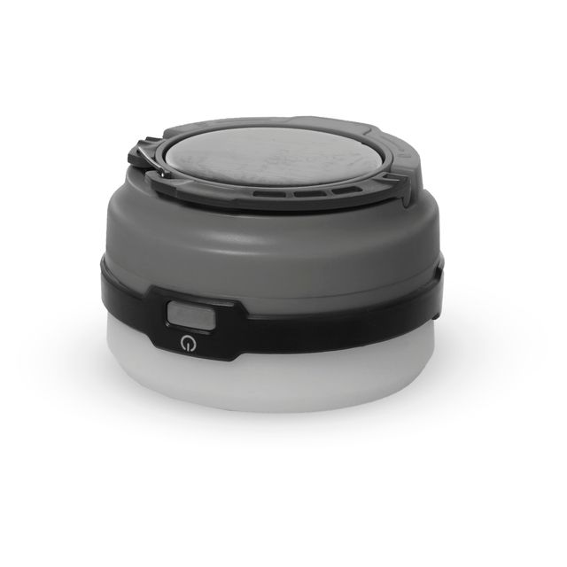 Campinglampe, zusammengefaltet