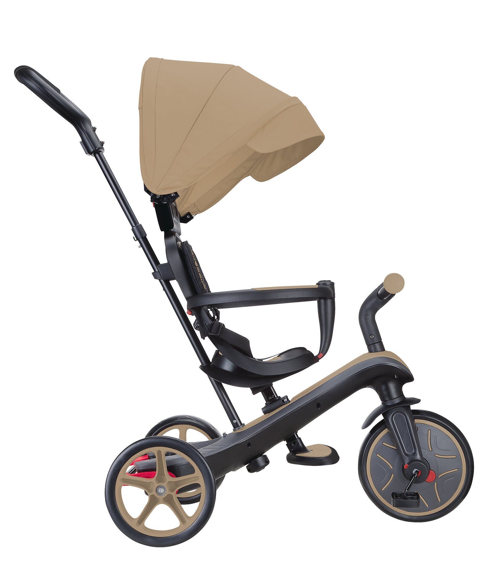 Transport, Fahrzeug, Kinderroller, Dreirad, Beige, Rad