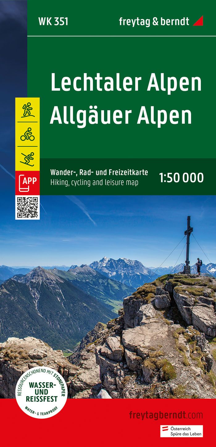 9783707923438 Cover, karte Lechtaler Alpen