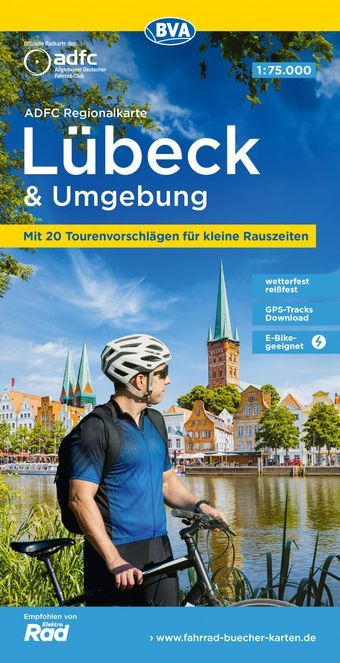 ADFC Regionalkarte Lübeck und Umgebung Werbung, Plakat
