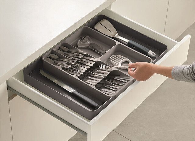 Beteckkasten, Grau Schubalde