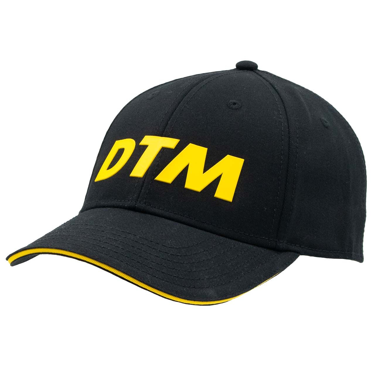 DTM-23-001_cap_logo_01 DTM Cap schwarz mit gelbem DTM Schriftzug