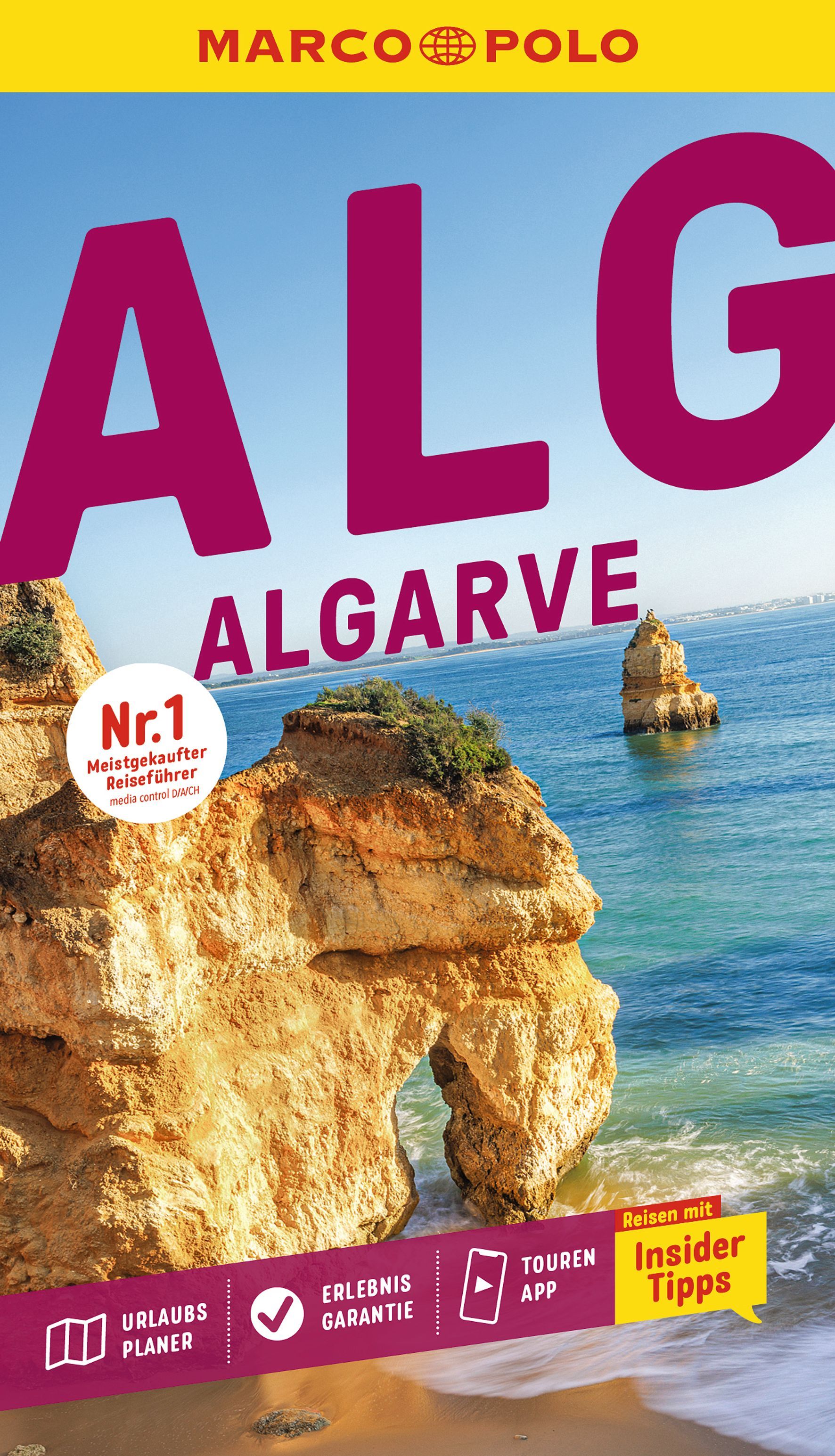 MARCO POLO Reiseführer Algarve Cover, Meer mit Felsen, Natur