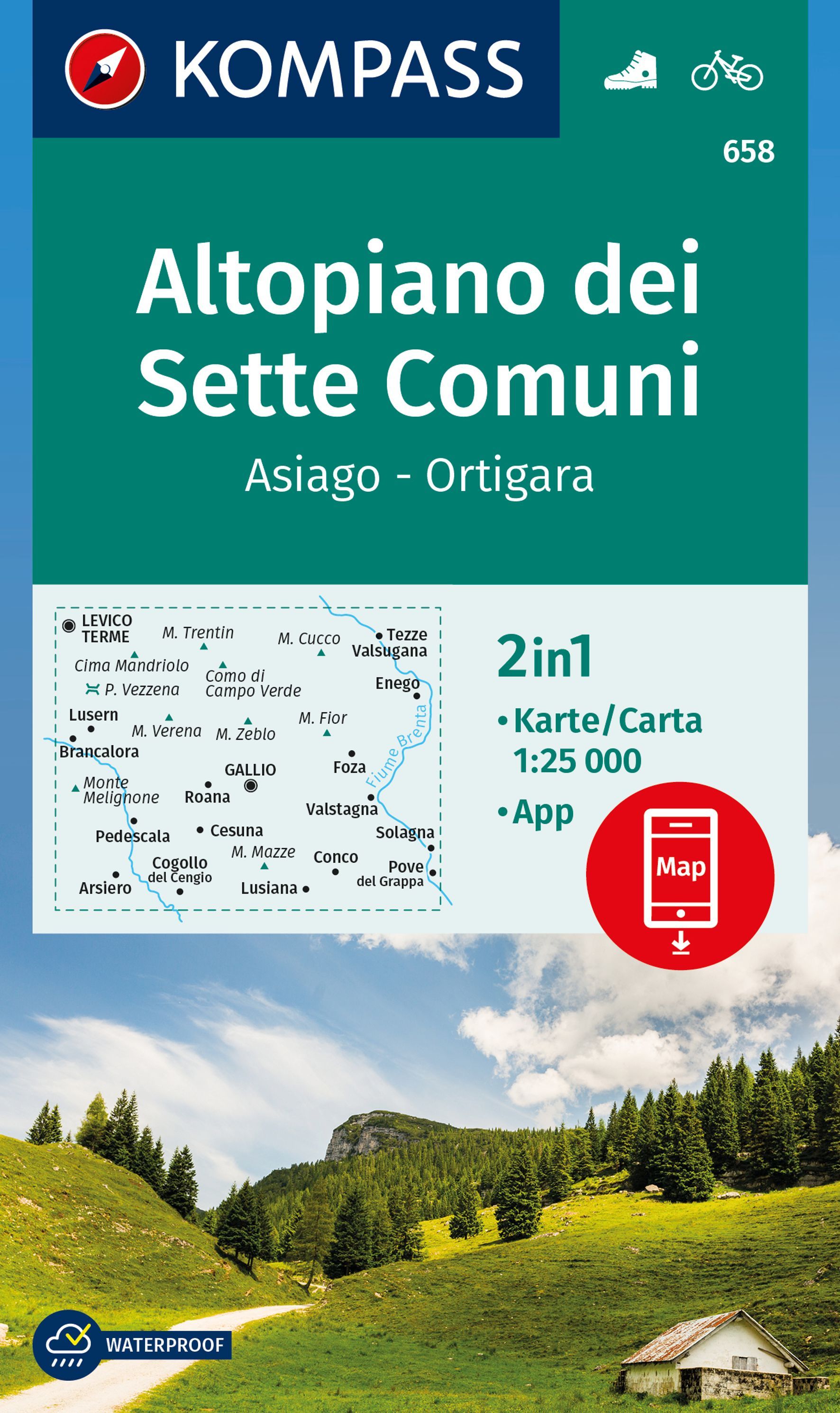 9783991542070 Cover, Karte Altopiano dei Sette Comuni