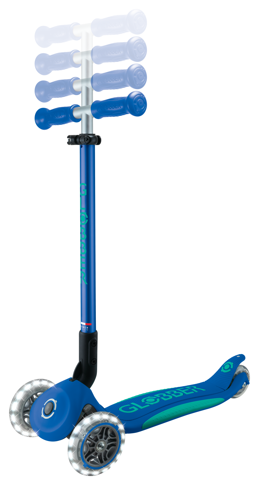 Kinderroller, Fahrzeug blau türkis