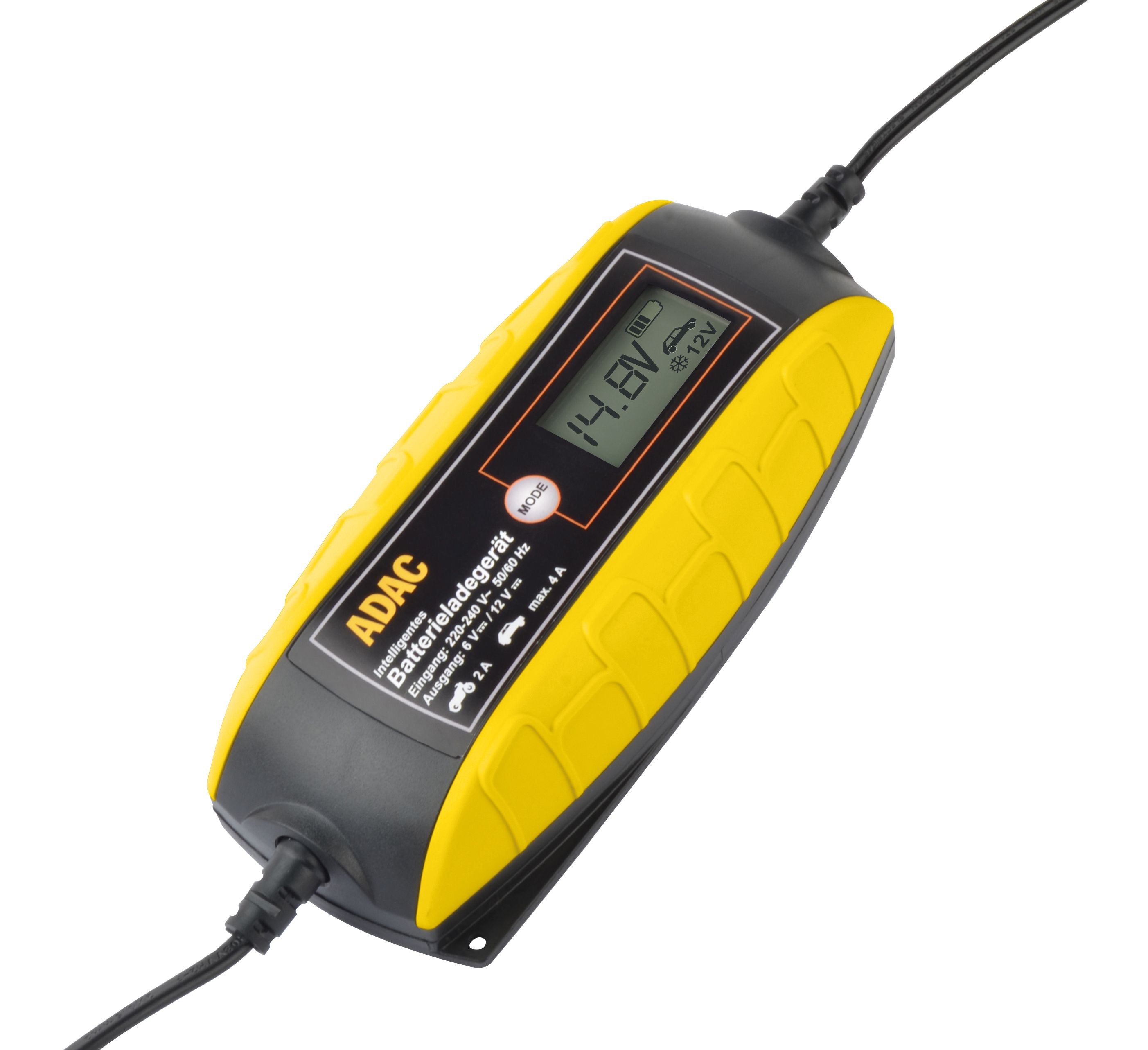 12715-ADAC-Ladegerat-Motiv-2 ADAC Mannesmann Batterie Ladegerät schwarz und gelb