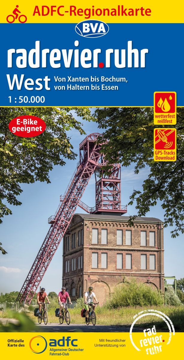 RK_RadrevierRuhrWest_2021_Titel Cover ADFC Regionalkarte Radrevier Ruhr West