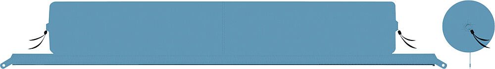 9961697100 Kissenrolle Blau