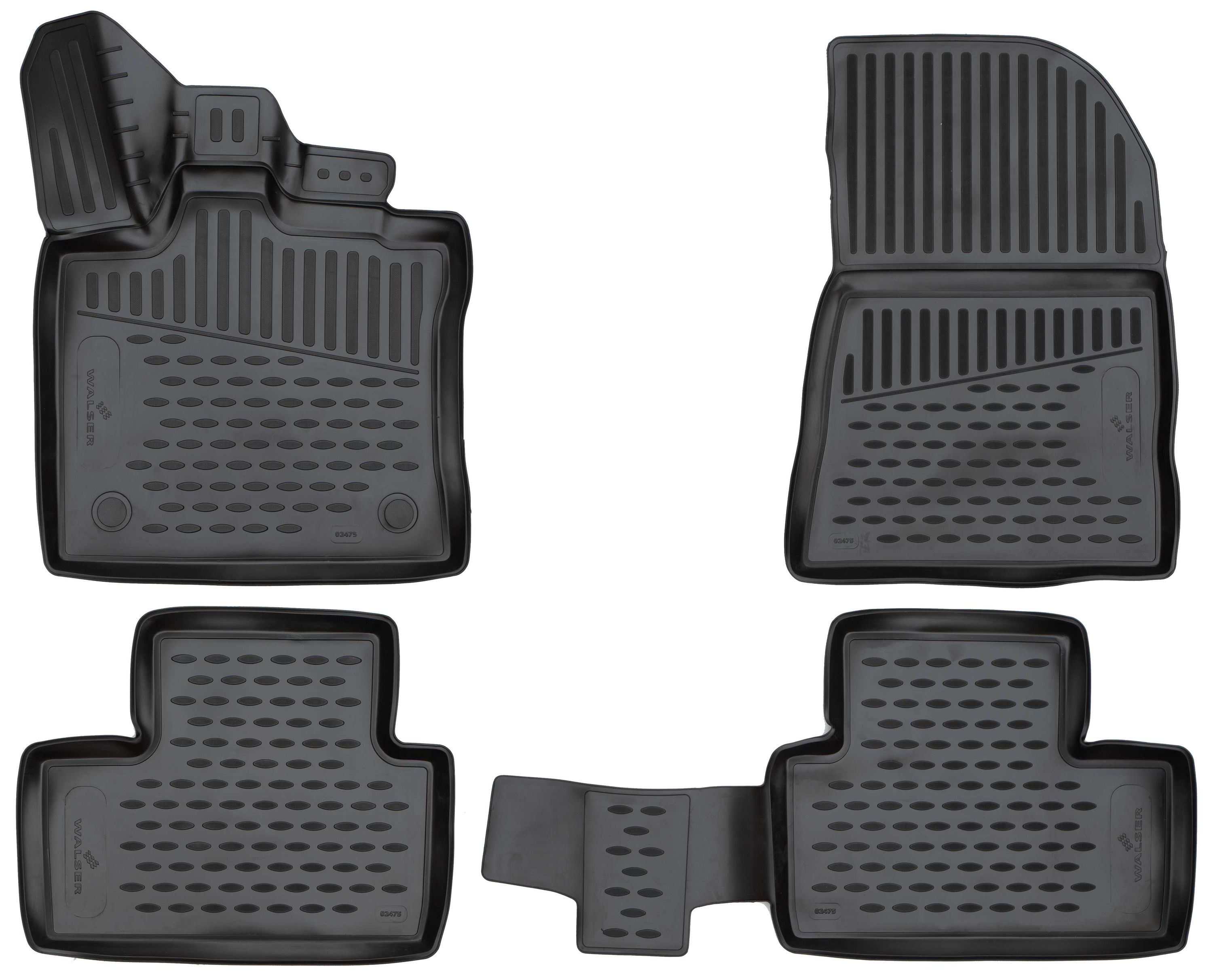 9001778751652_001 Fußmatte, Gummimatten XTR für Renault Captur II, schwarz