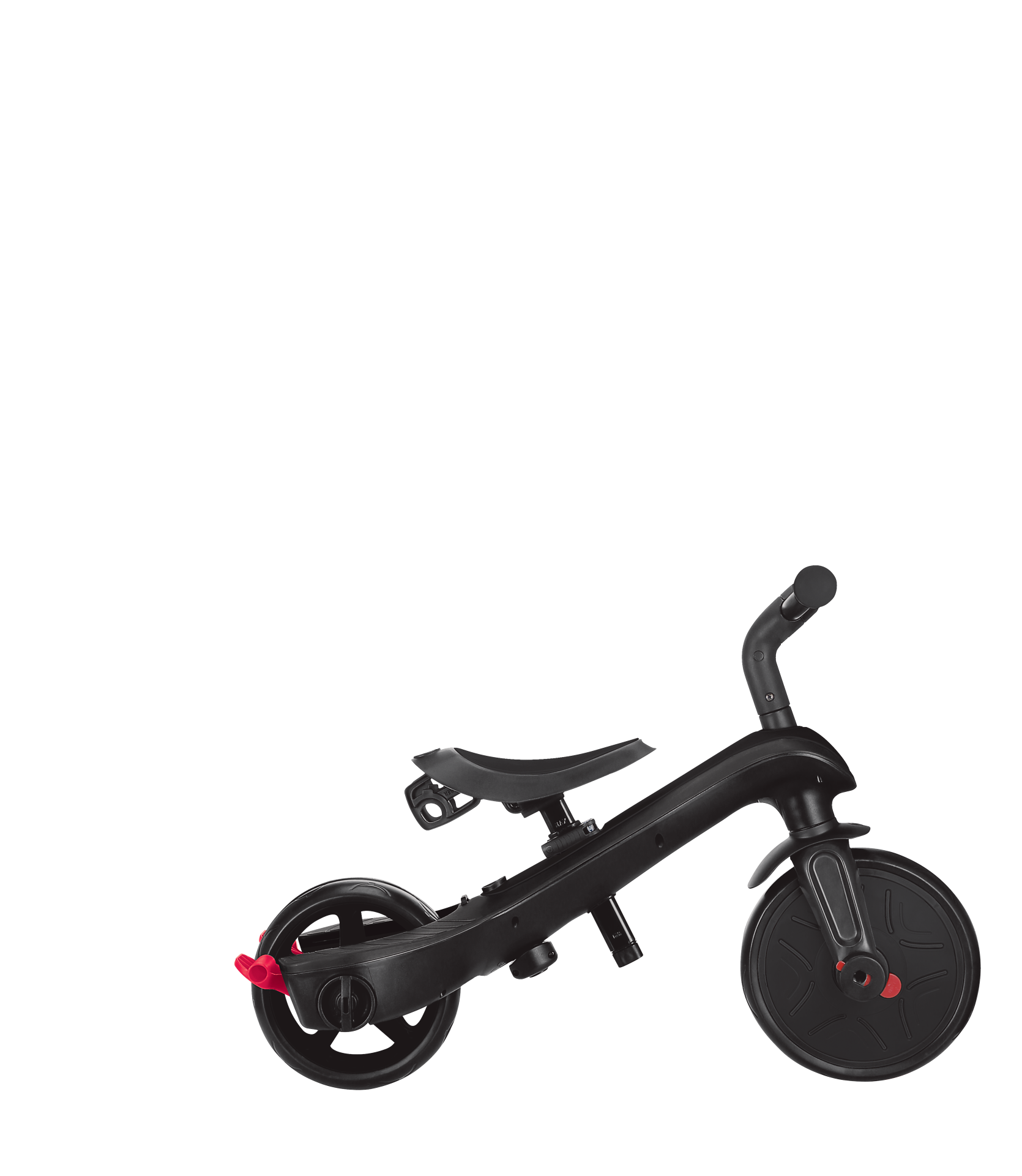 Transport, Fahrzeug, Kinderroller, Dreirad, Schwarz, Rad