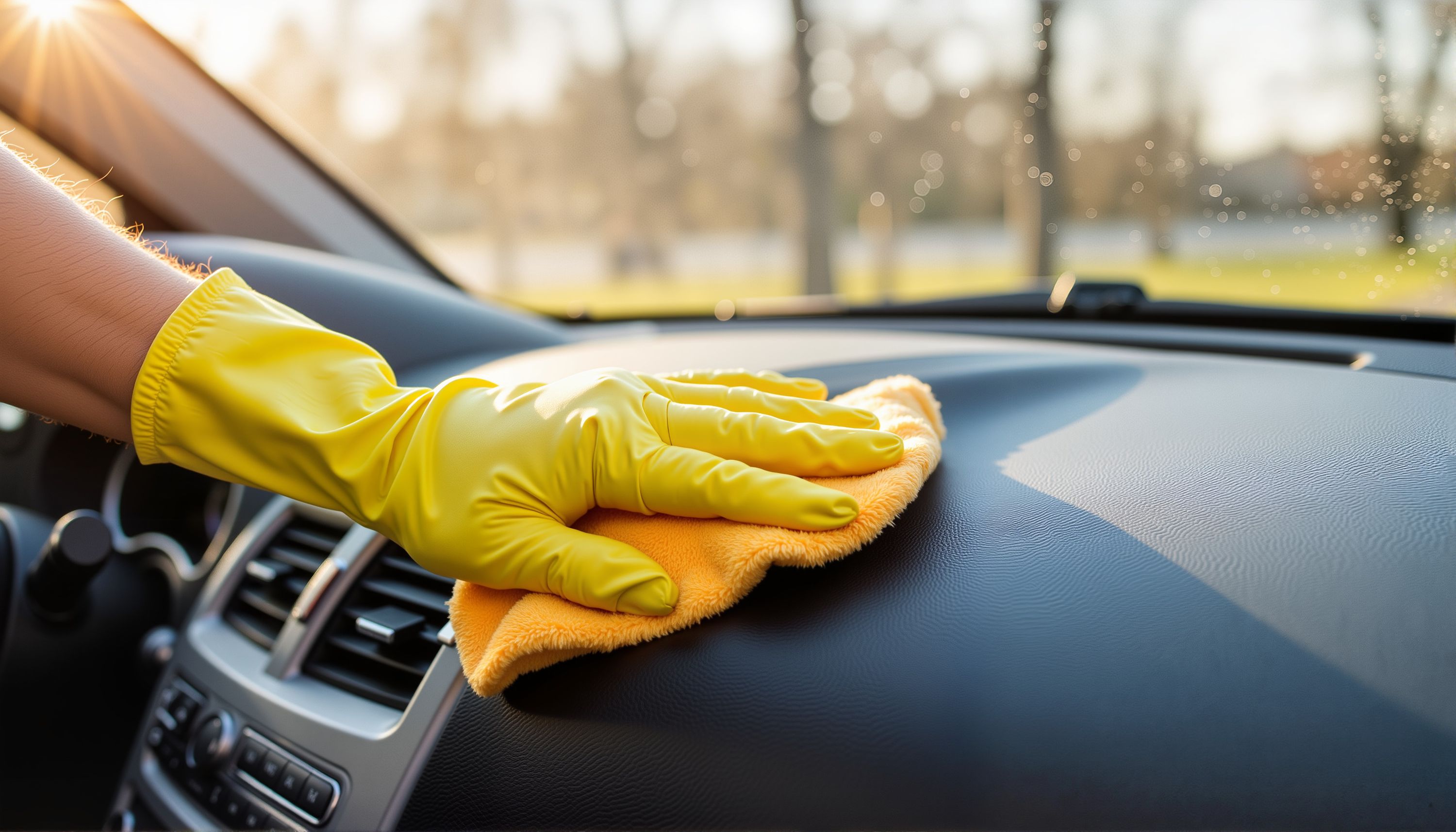 Handschuh, Reinigung, Auto, Waschhandschuh, Glanz