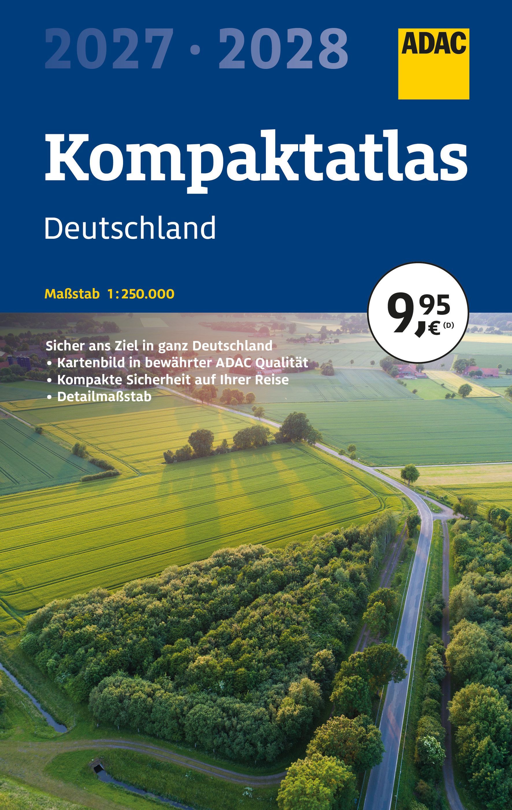 Cover Kompaktatlas, Deutschland, Kartenatlas, ADAC, Landschaft