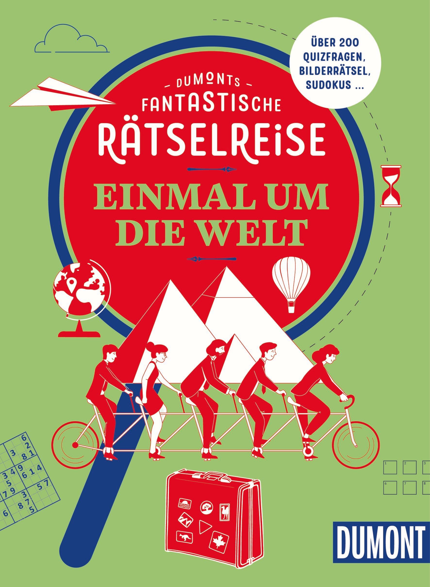 DUMONTs Rätselreise Einmal um die Welt Werbung, Plakat, Person