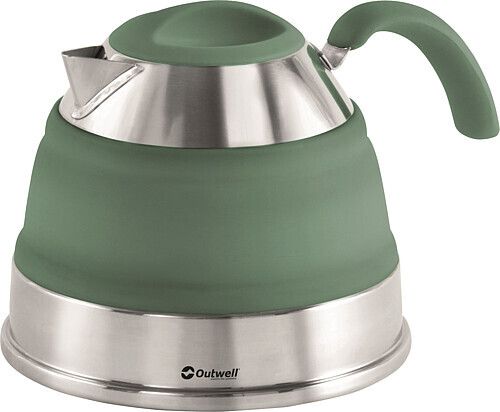 kettle, electric kettle, stainless steel, green, folding handle