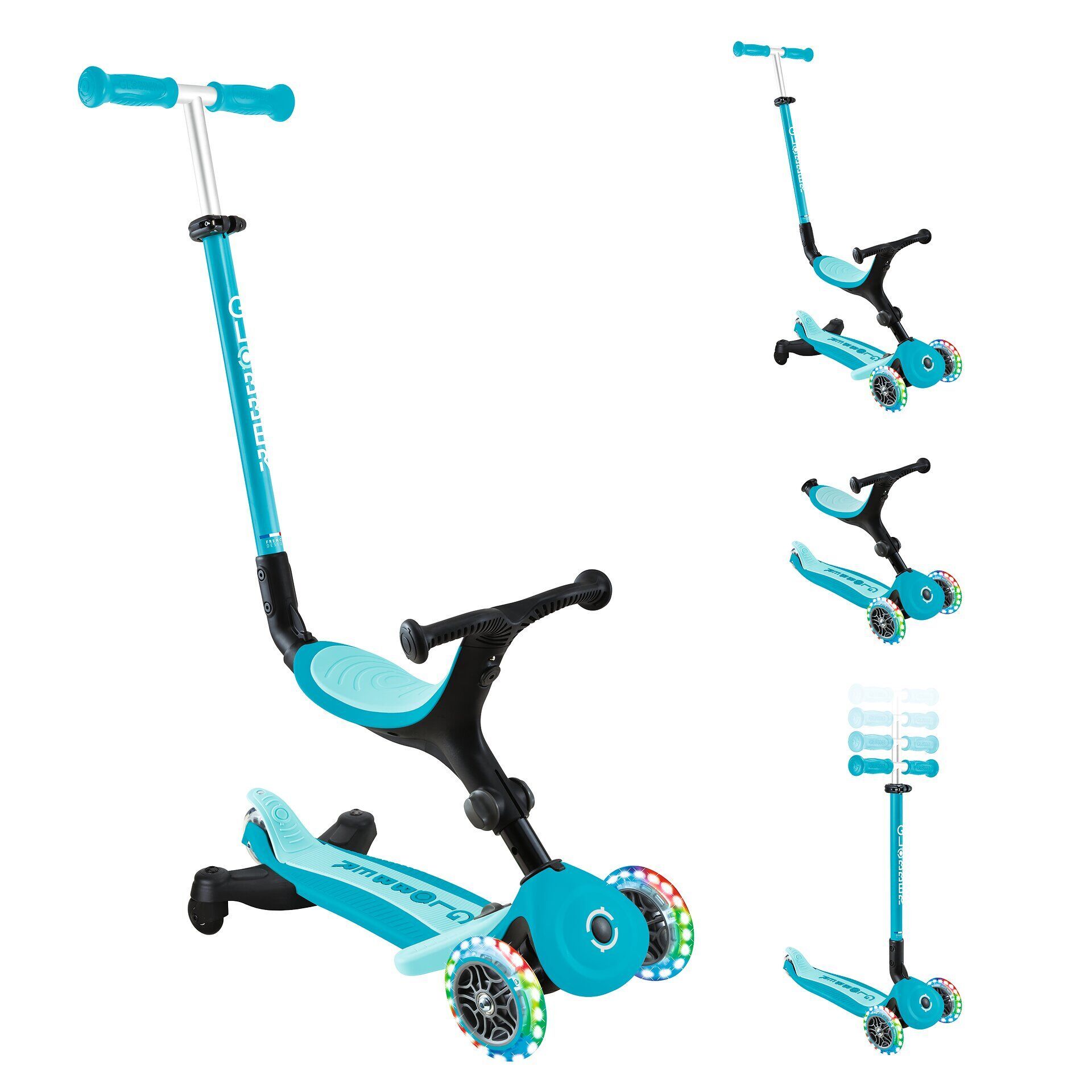 Roller, Transport, Fahrzeug, Rad,Tretroller, Türkis, Kinderroller