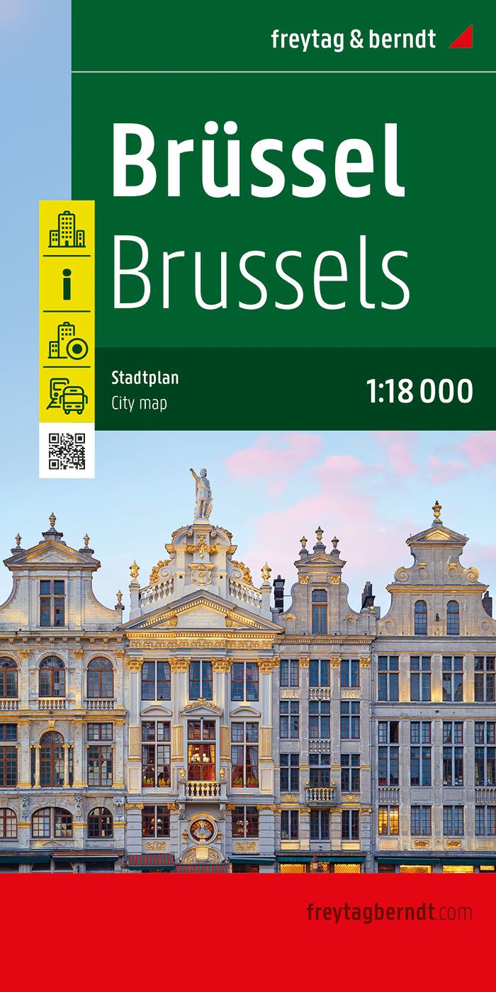Brüssel, Stadtplan 1:18.000, freytag & berndt Gebäude, Wohnen, Buch, Veröffentlichung, Haus
