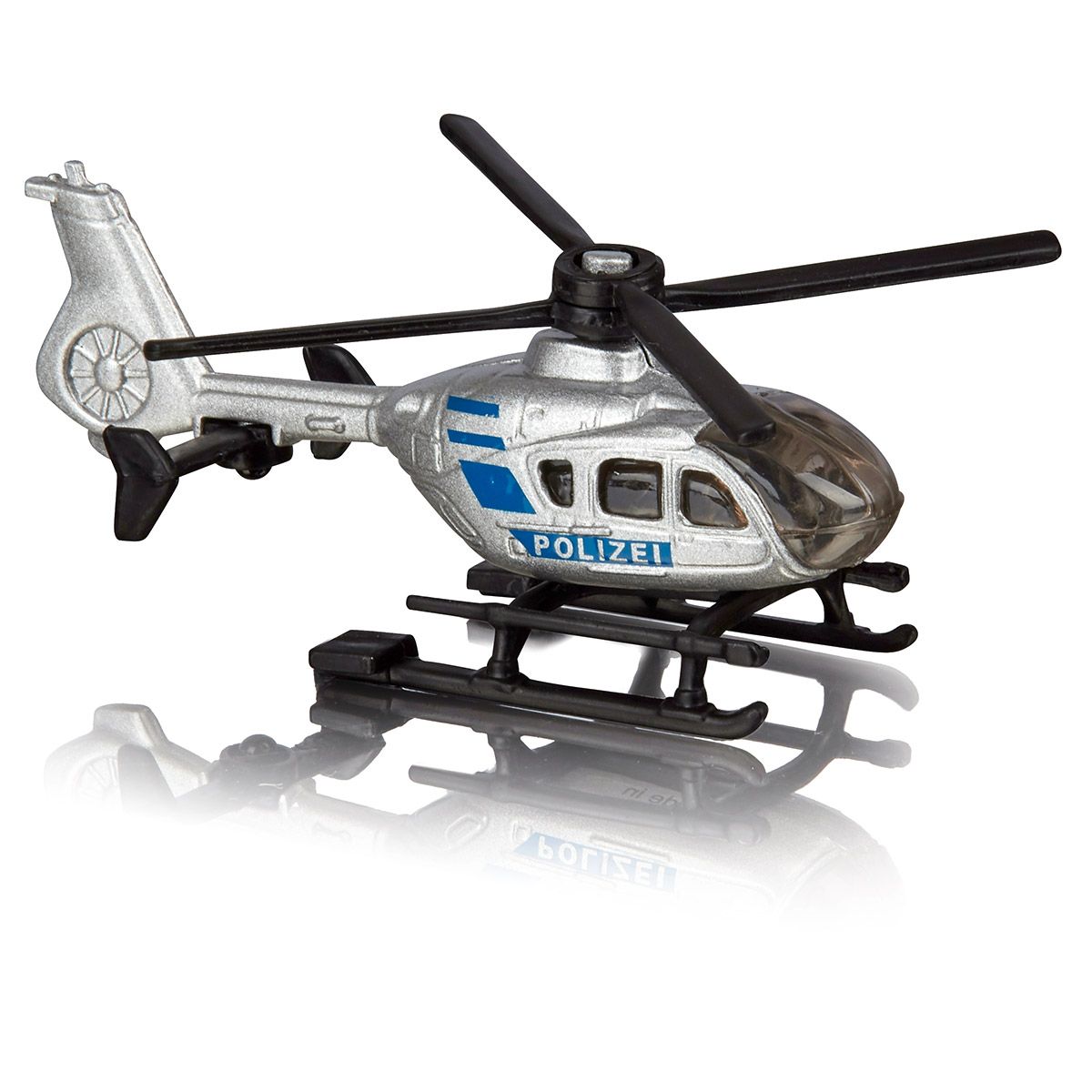 15290050-polizei-hubschrauber-klein Spielzeug Polizei Hubschrauber in Silber