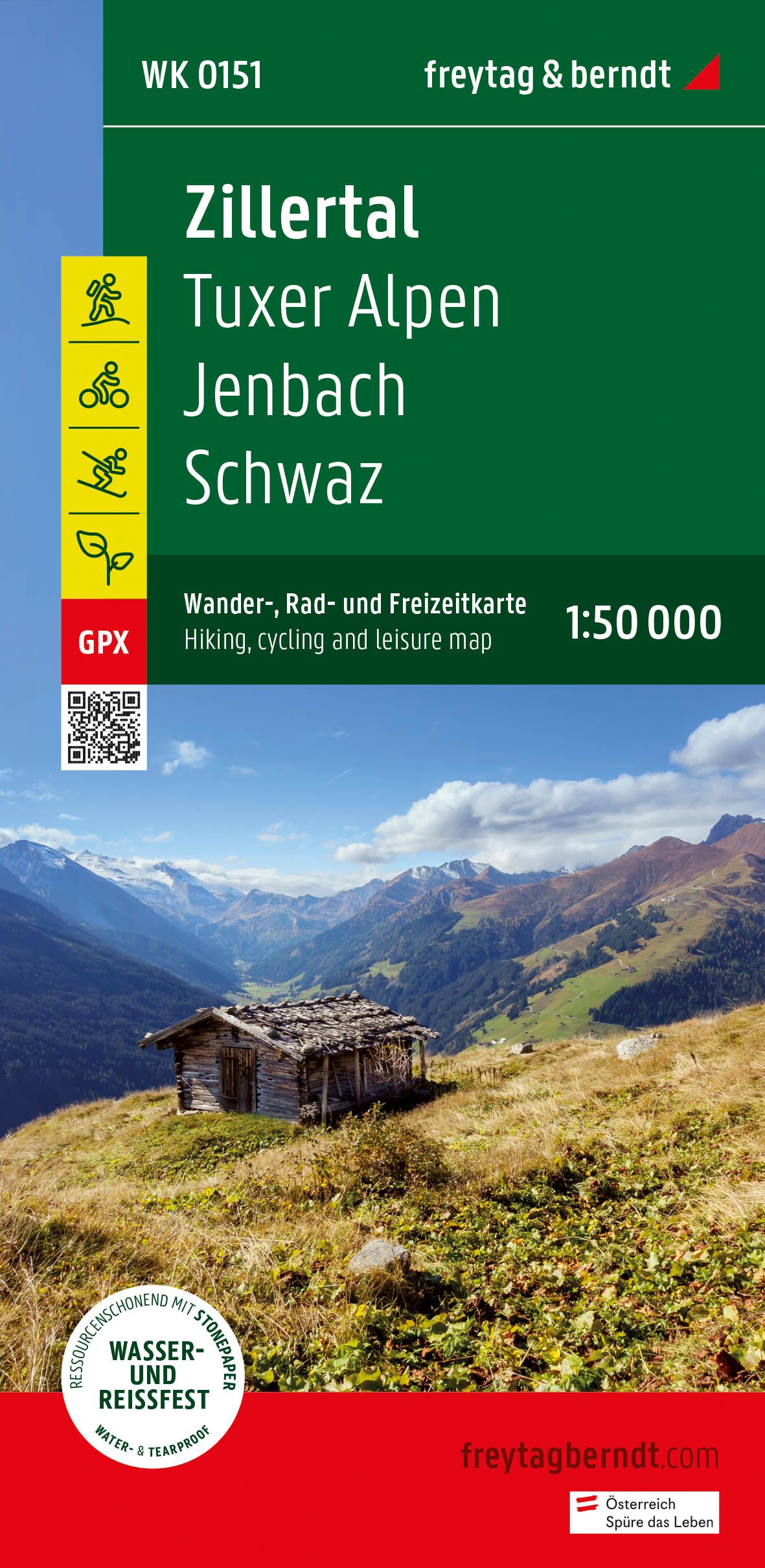 9783707920543 Cover Freytag & Berndt Wander & Freizeitkarte Zillertal