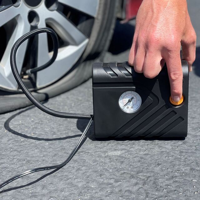 Luftdruckprüfer, Automobil, Luftdruck, Reifenpumpe, Messgerät