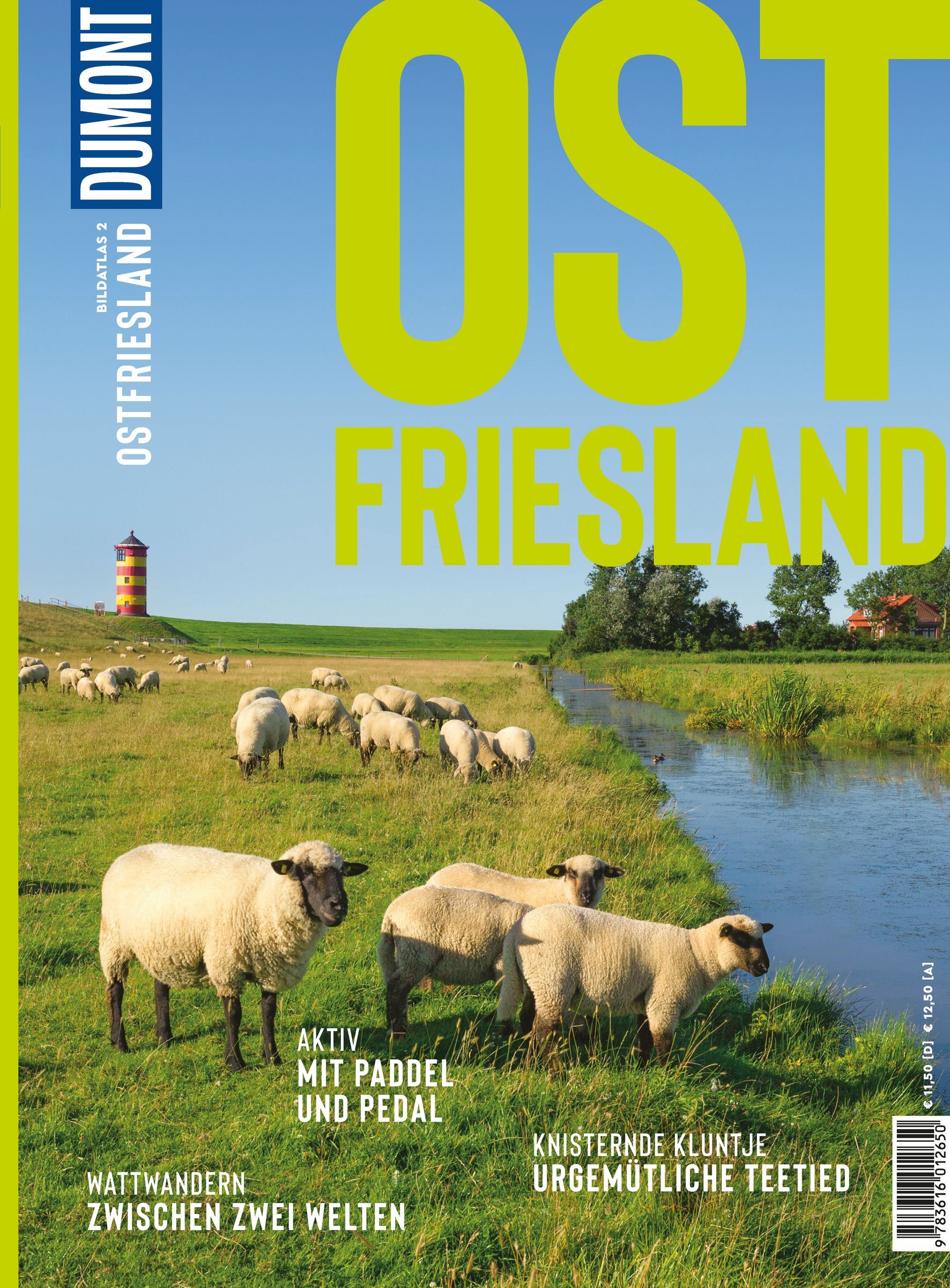 Landschaft, Schafe, Wiese, Bäche, Leuchtturm