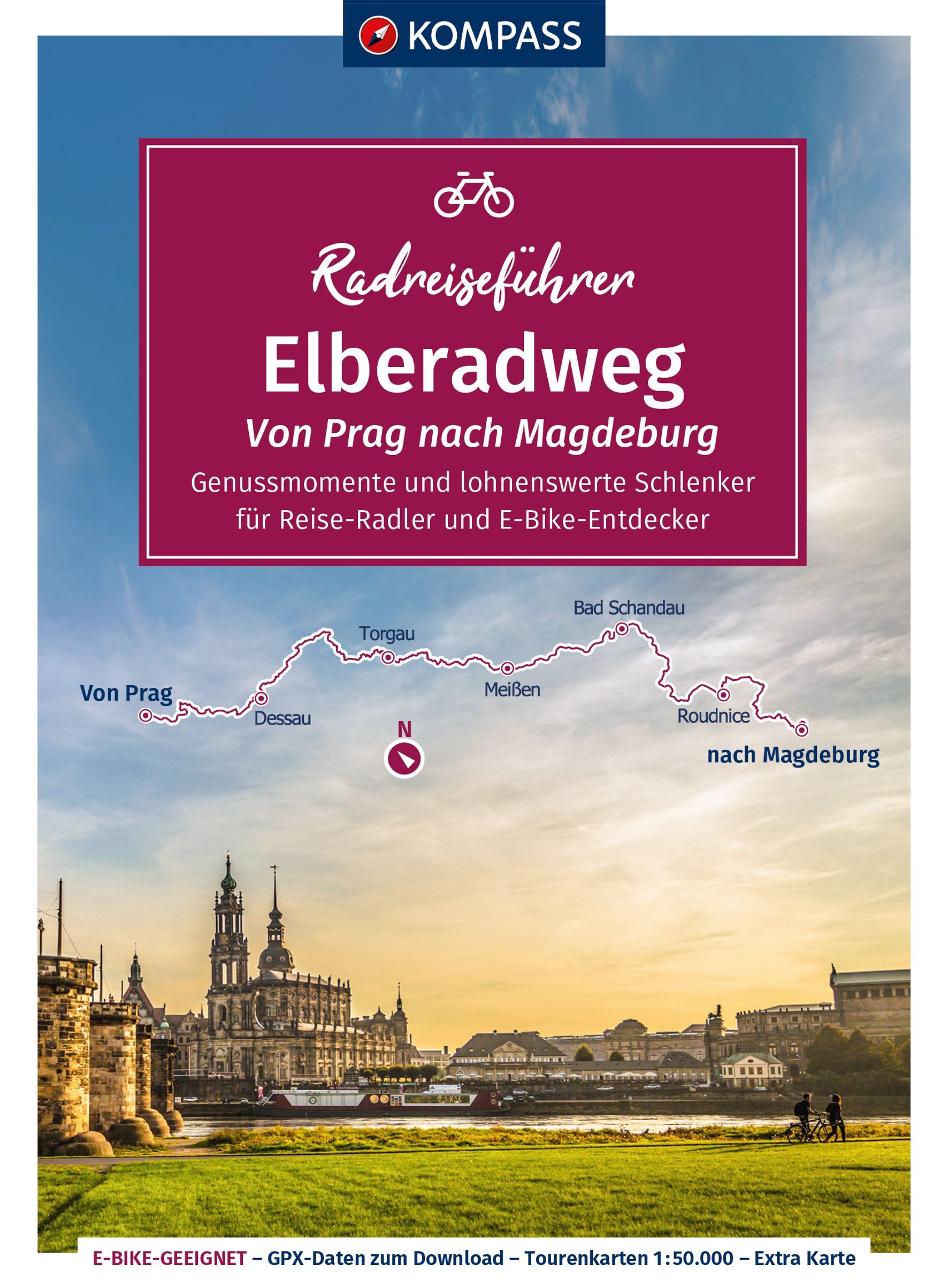 9783991216933 Cover Kompass Radreiseführer Elberadweg