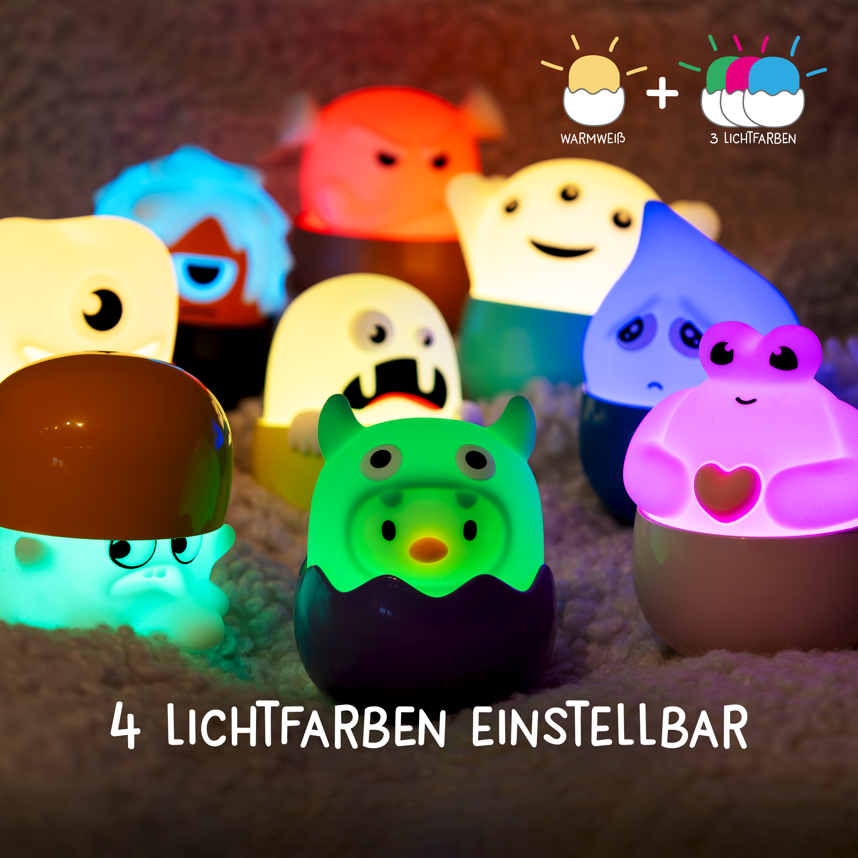MEGALIGHT EGGY´S MYSTERY LIGHTS Serie 2 MONSTERS