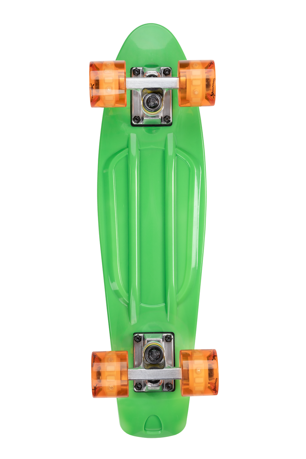 muuwmi Skateboard ABEC 5 Fun m. Leuchtrollen - Grün