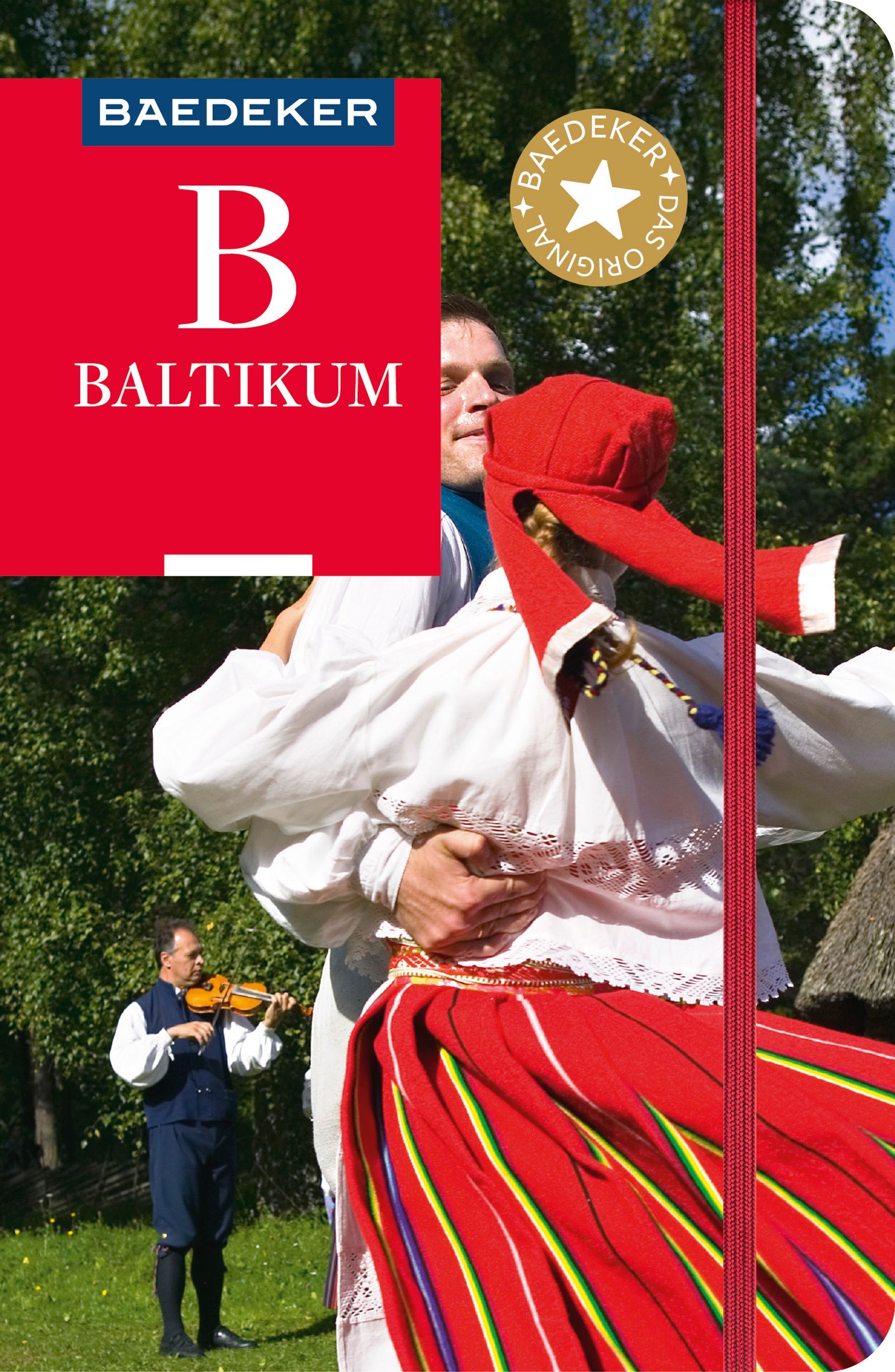 Baedeker Reiseführer Baltikum Cover Baedeker Reiseführer Baltikum. kostüm, Person, Leute, Hut, Geige