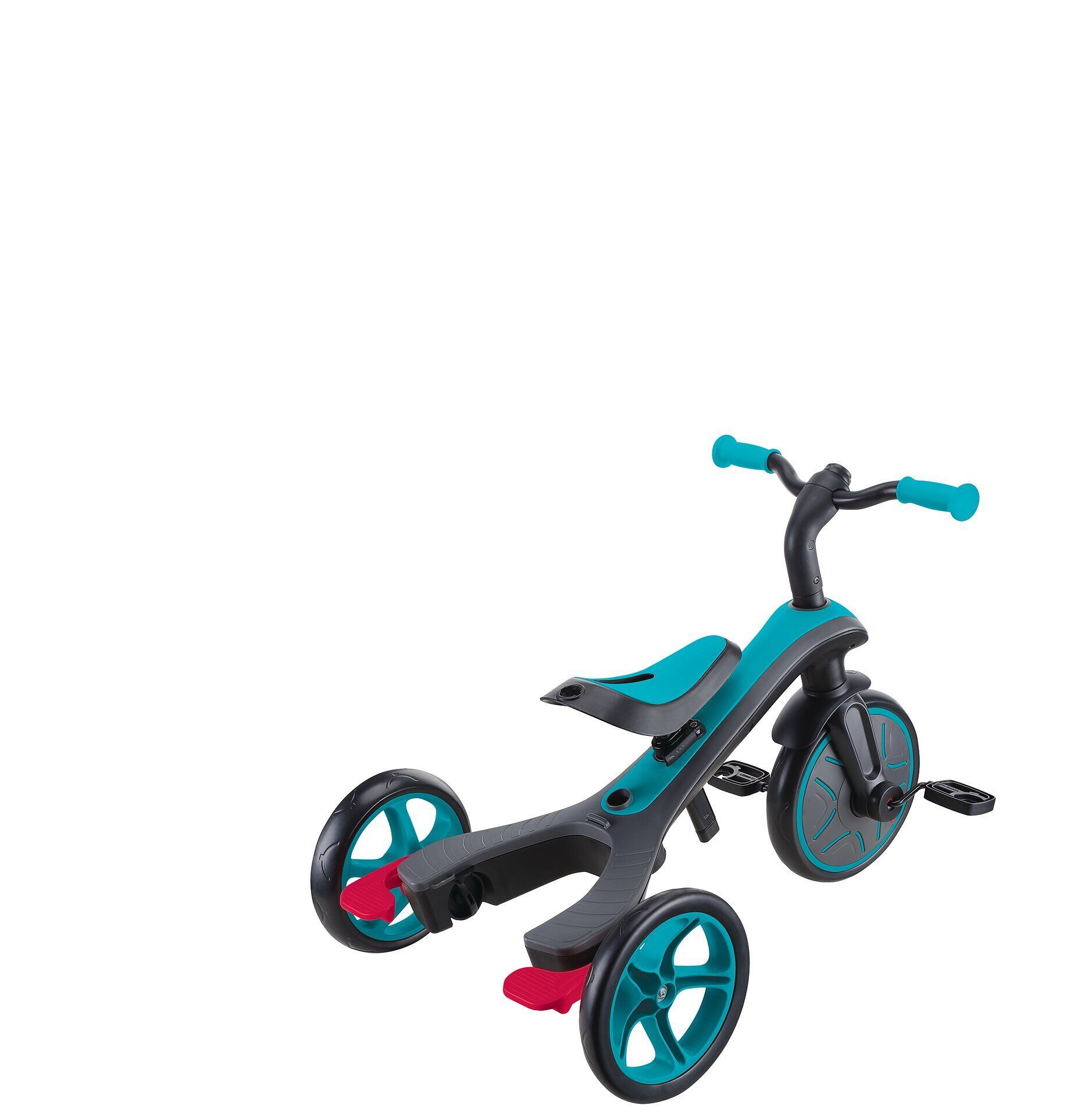 Transport, Fahrzeug, Kinderroller, Dreirad, Türkis, Rad