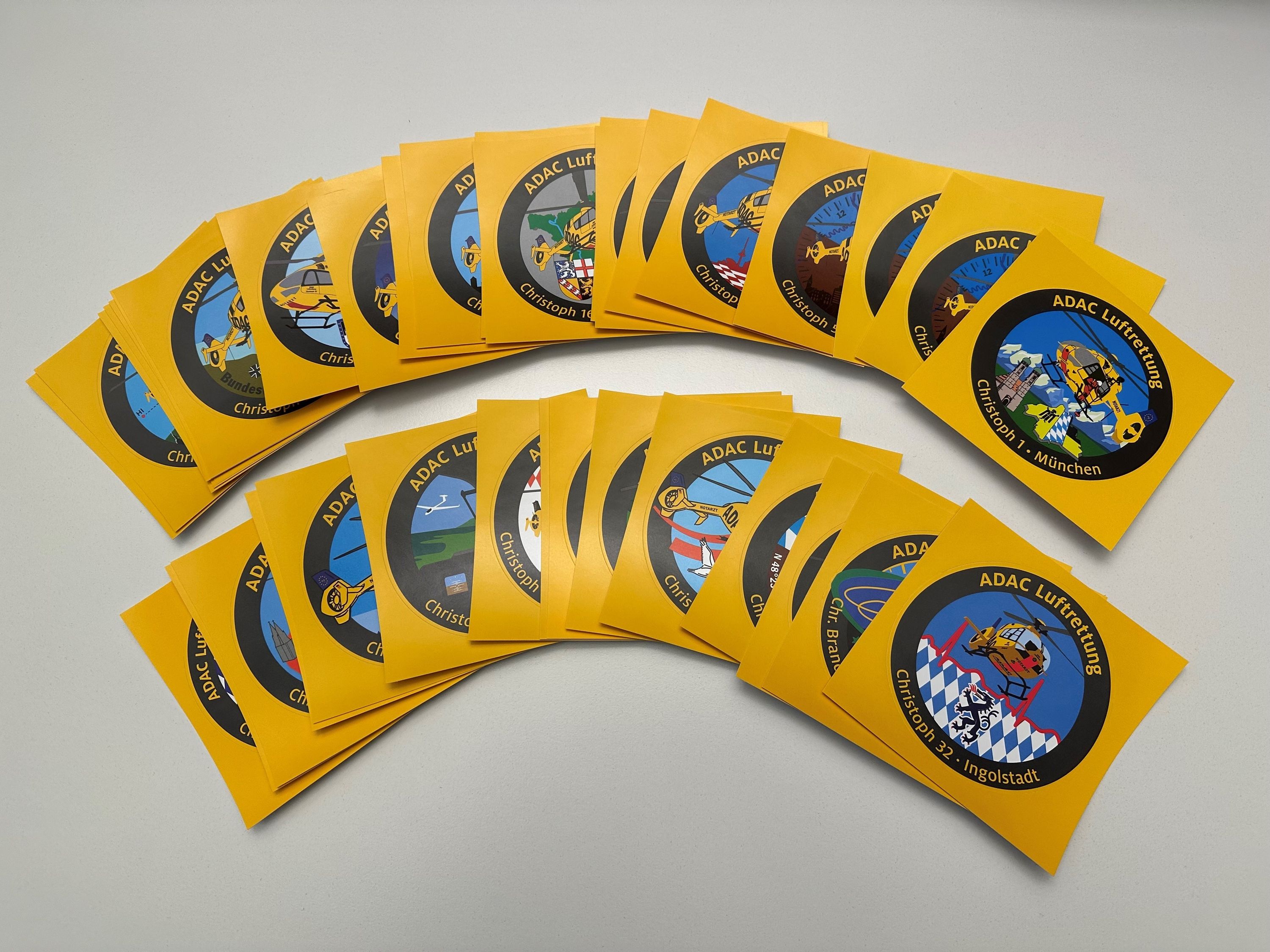 Aufkleberset der ADAC Luftrettung