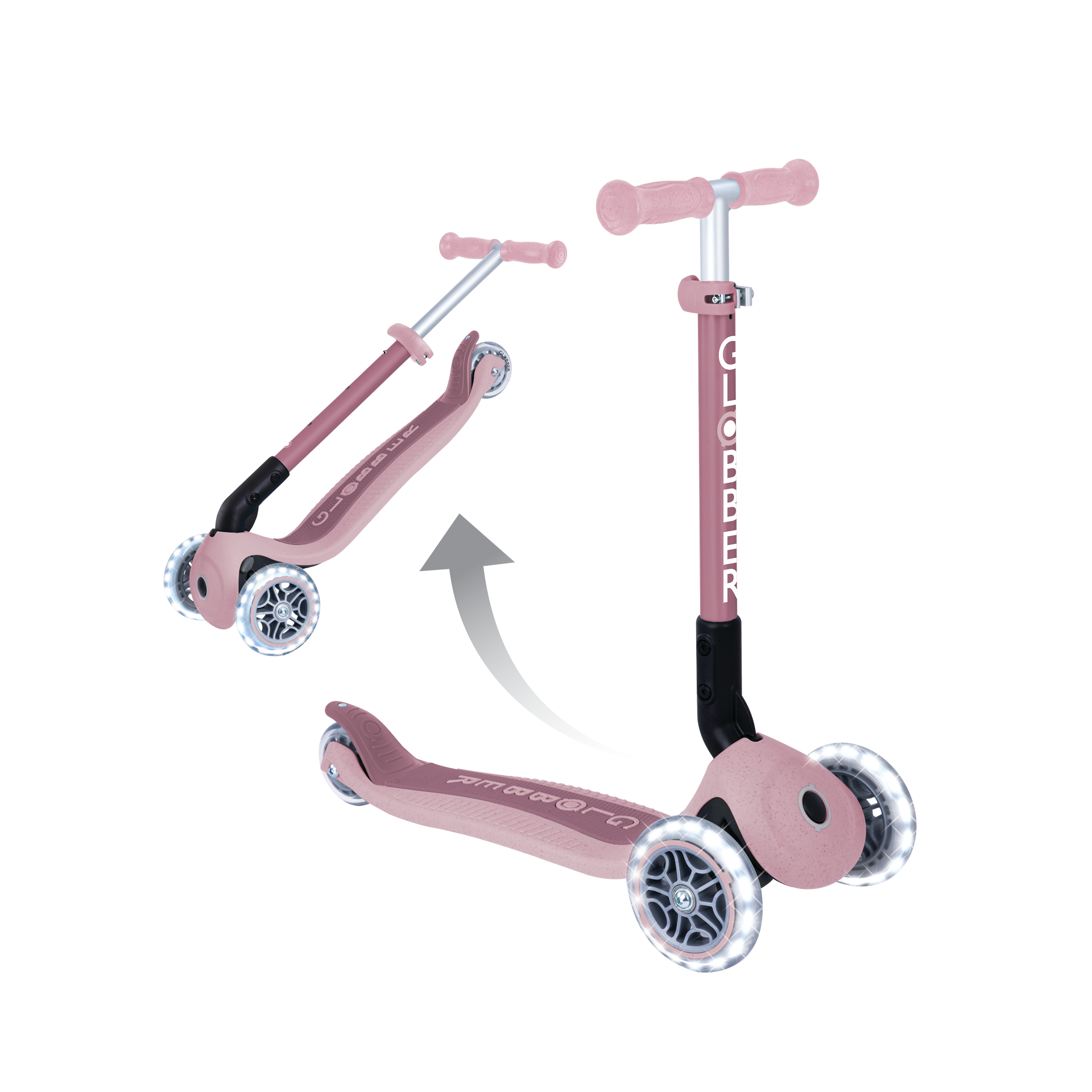 Transport, Fahrzeug, Kinderroller, Tretroller, Rosa, Rad